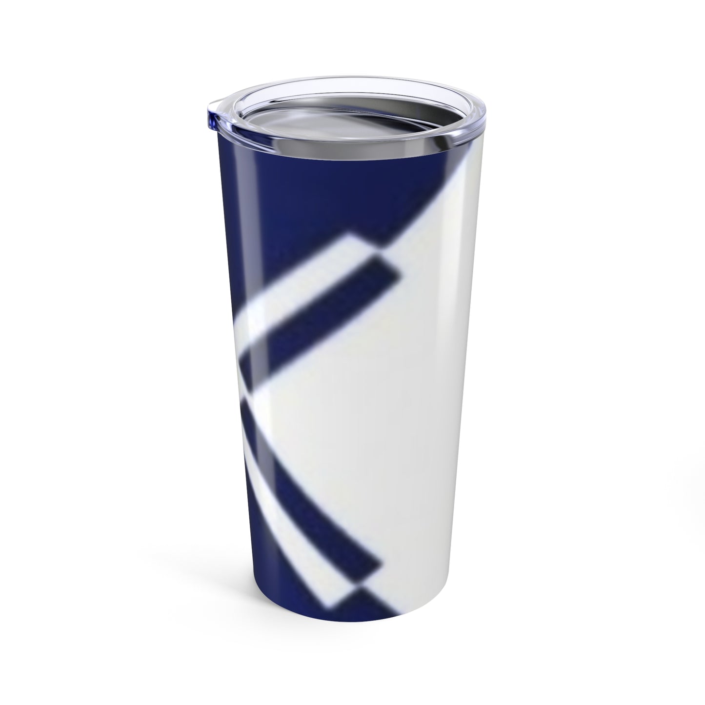 Navy Geometric Design Tumbler 20oz | Stylish Travel Mug | Perfect Gift for Home, Office, School, Holidays, Celebrations