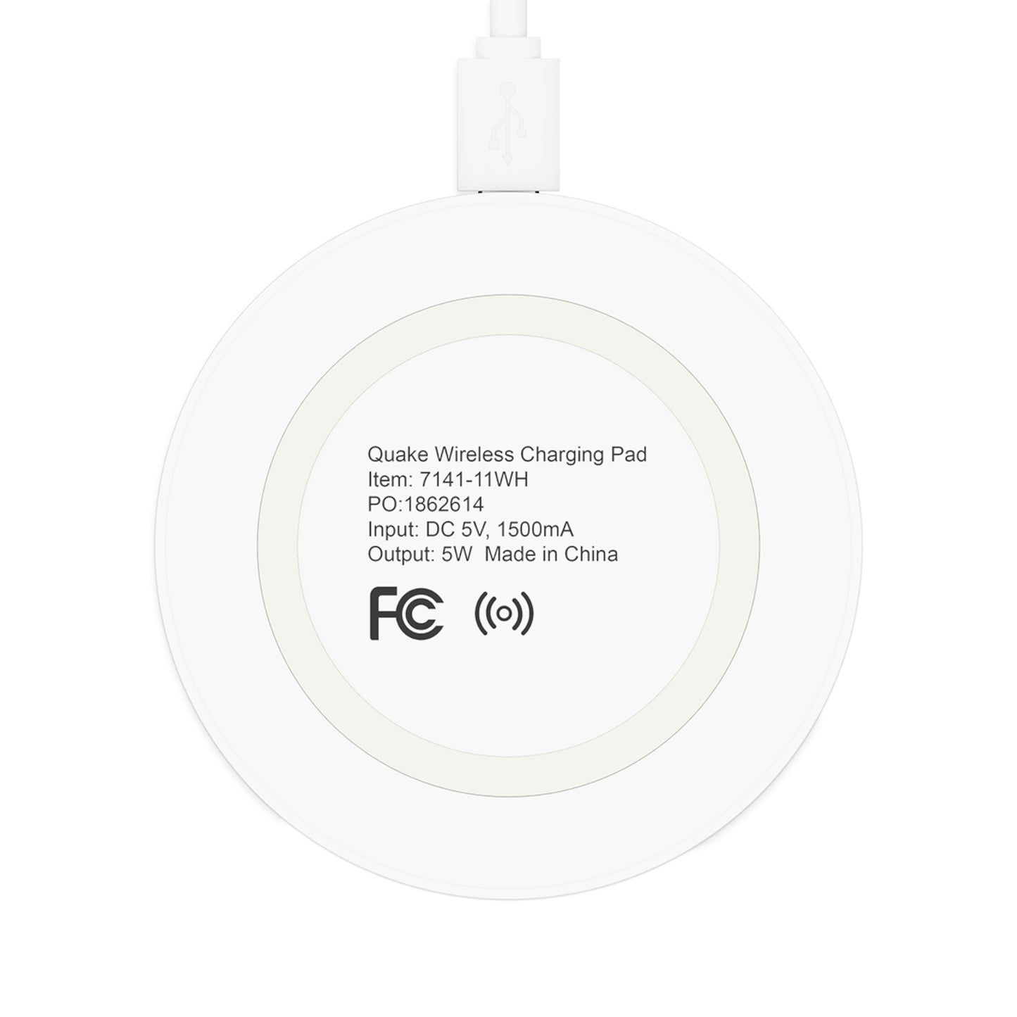 Quake Wireless Charging Pad, Stylish Wireless Charger, Tech Gift for Him/Her, Modern Desk Accessory, Perfect for Christmas/Birthday