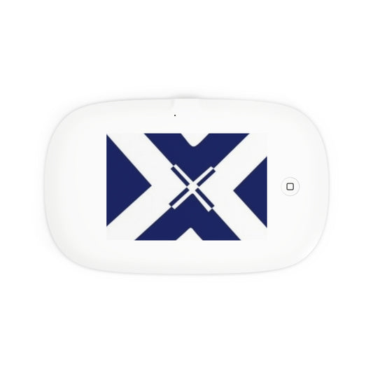 UV Phone Sanitizer & Wireless Charger - Scottish Flag Design, Tech Gift, Home Office Decor, Holiday Present, Travel Essential