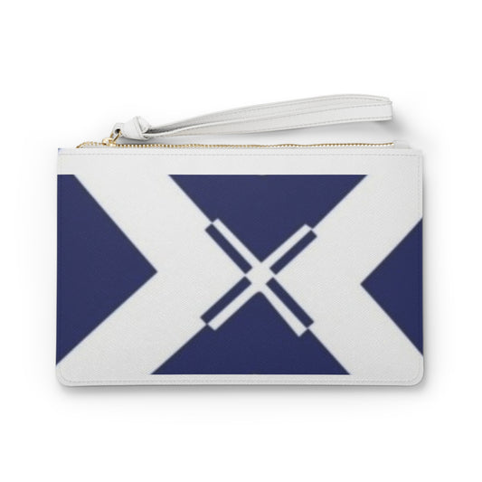 Scottish Flag Clutch Bag, Stylish Purse, Travel Accessory, Gift for Travelers, Independence Day Essentials