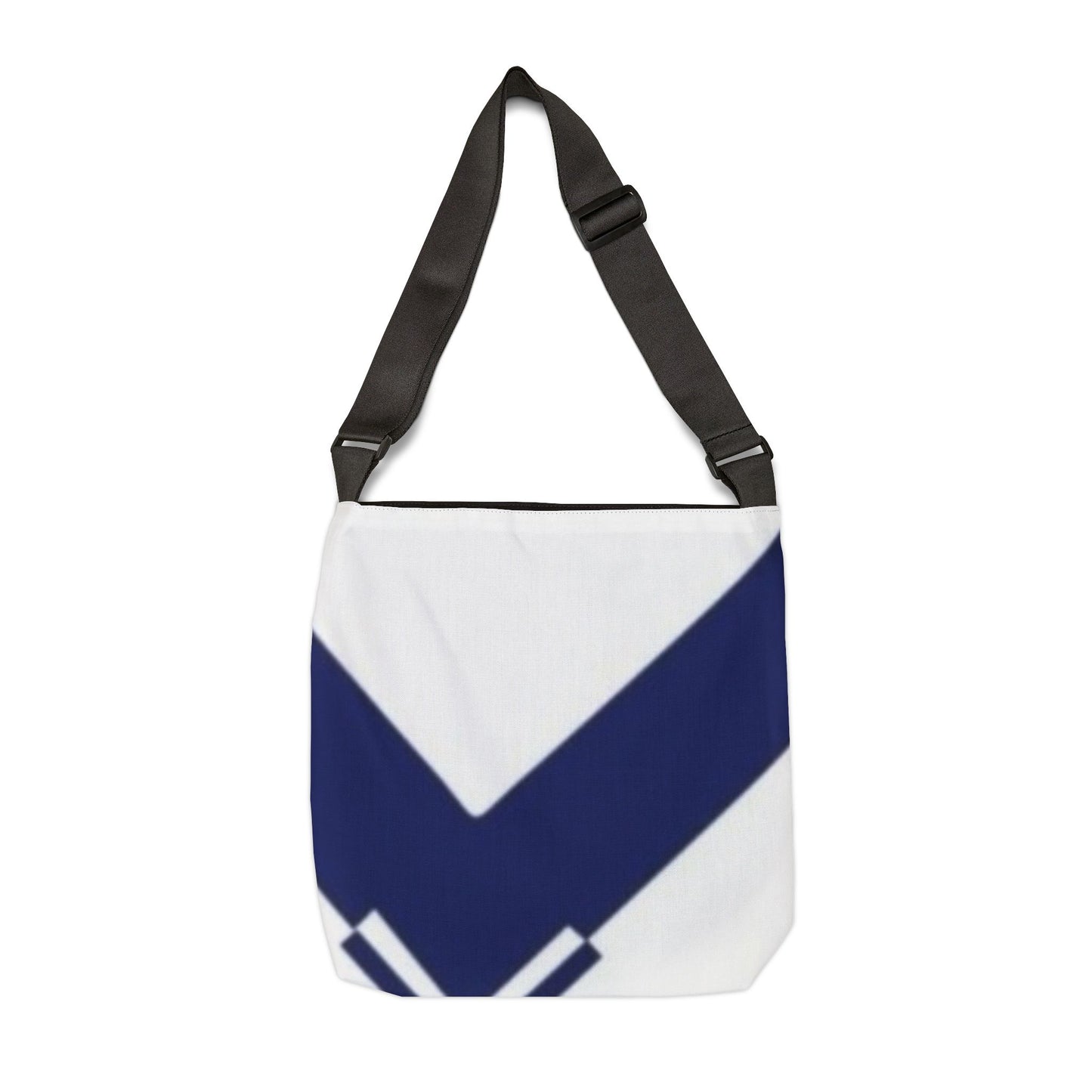 Navy Geometric Adjustable Tote Bag - Chic Everyday Carry, Stylish Shopping Companion, Perfect Gift for Trendsetters, Eco-Friendly Bag