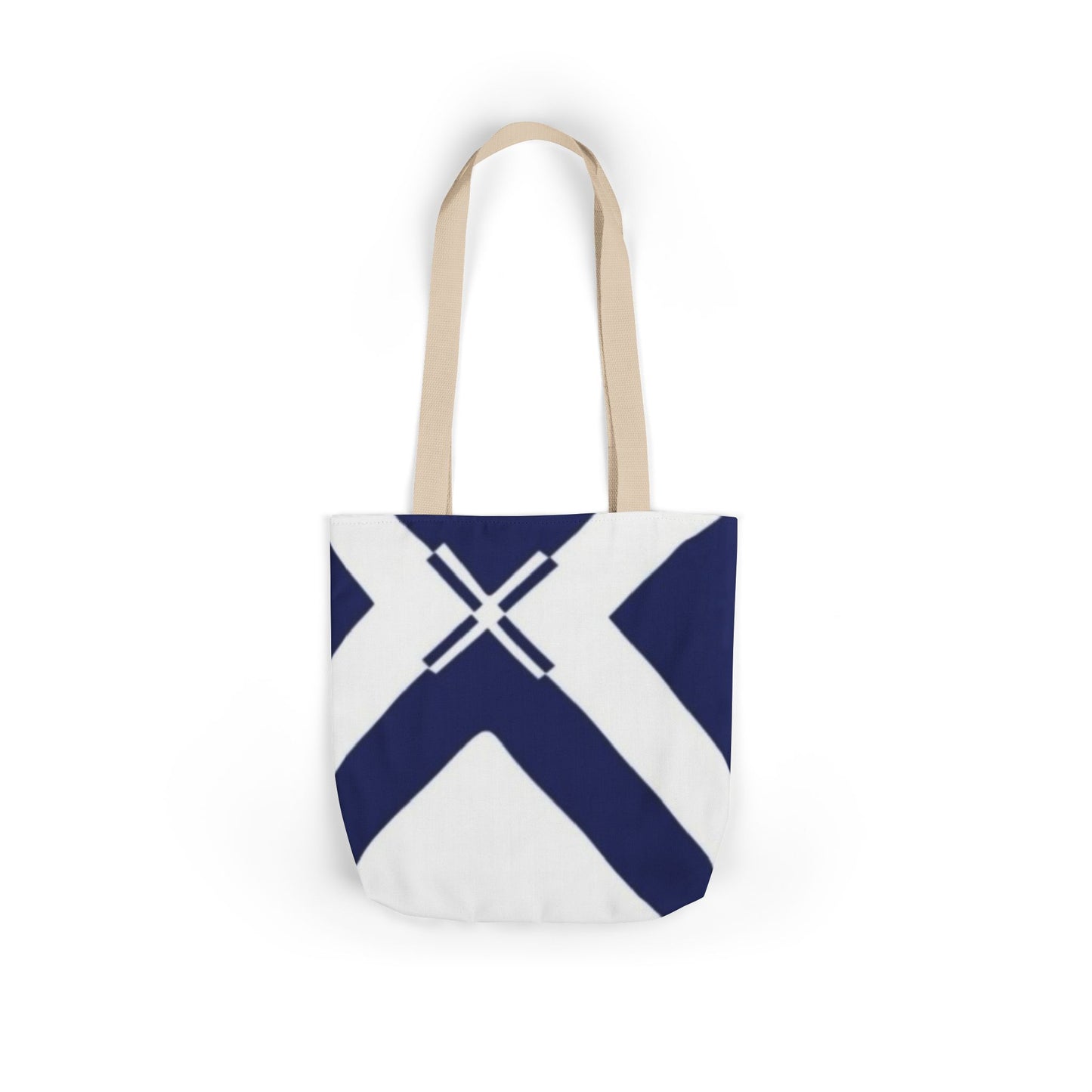 Nautical Canvas Tote Bag, Stylish Beach Bag, Eco-Friendly Shopping Tote, Casual Tote, Travel Tote with 5-Color Straps