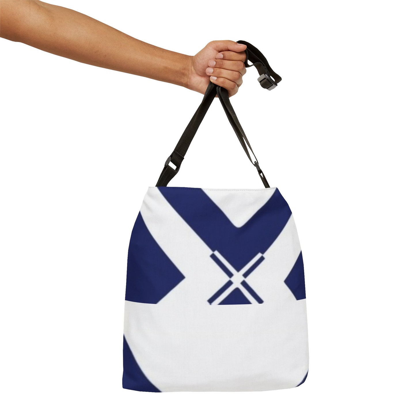 Nautical Adjustable Tote Bag, Beach Bag, Reusable Shopper, Stylish Carryall, Summer Travel Essential, Unique Gift Idea