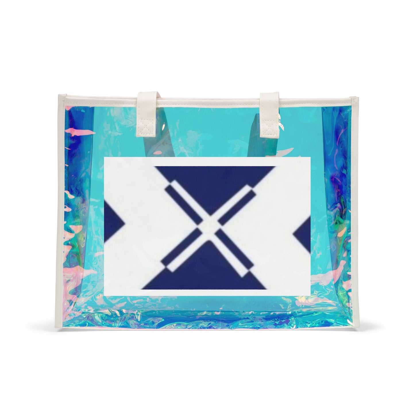 Holographic Beach Tote Bag, Stylish Summer Carryall, Ideal for Beach Days, Pool Parties, Vacation Essentials, Waterproof Bag