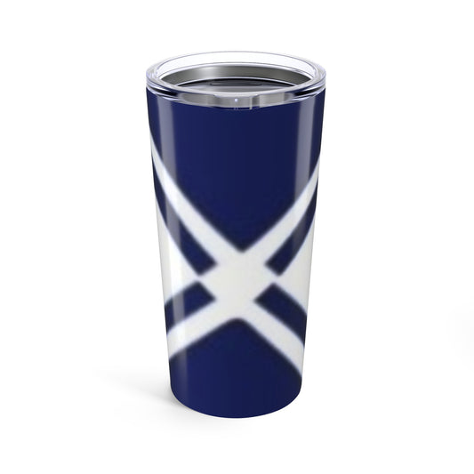 Navy Geometric Design Tumbler 20oz | Stylish Travel Mug | Perfect Gift for Home, Office, School, Holidays, Celebrations