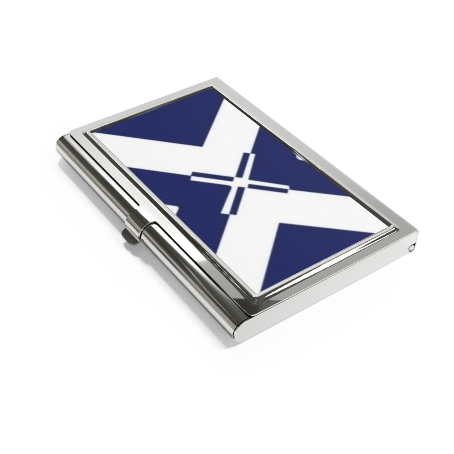 Scottish Flag Business Card Holder, Corporate Gift, Office Accessory, Executive Present, Unique Desk Decor