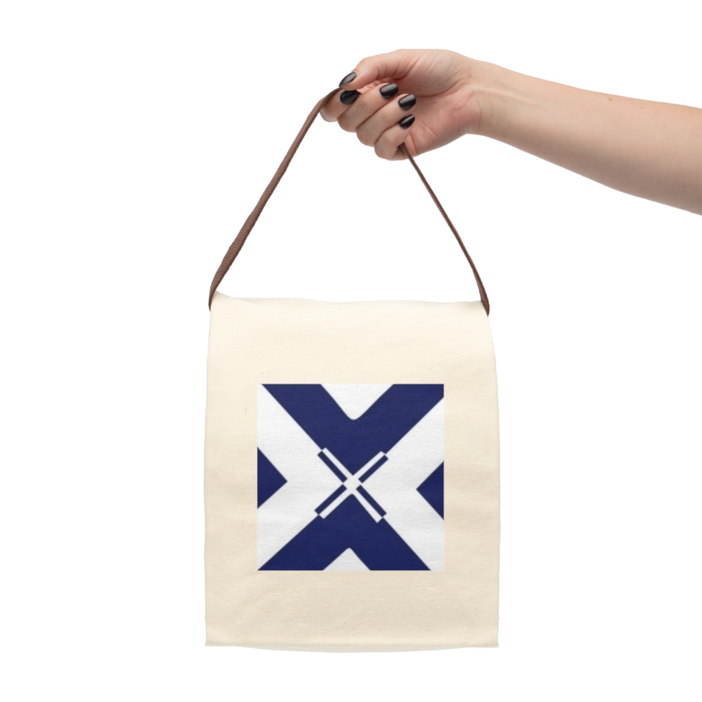 Stylish Canvas Lunch Bag, Eco-Friendly Lunch Tote, Picnic Bag, Reusable Food Carrier, Ideal for School and Work