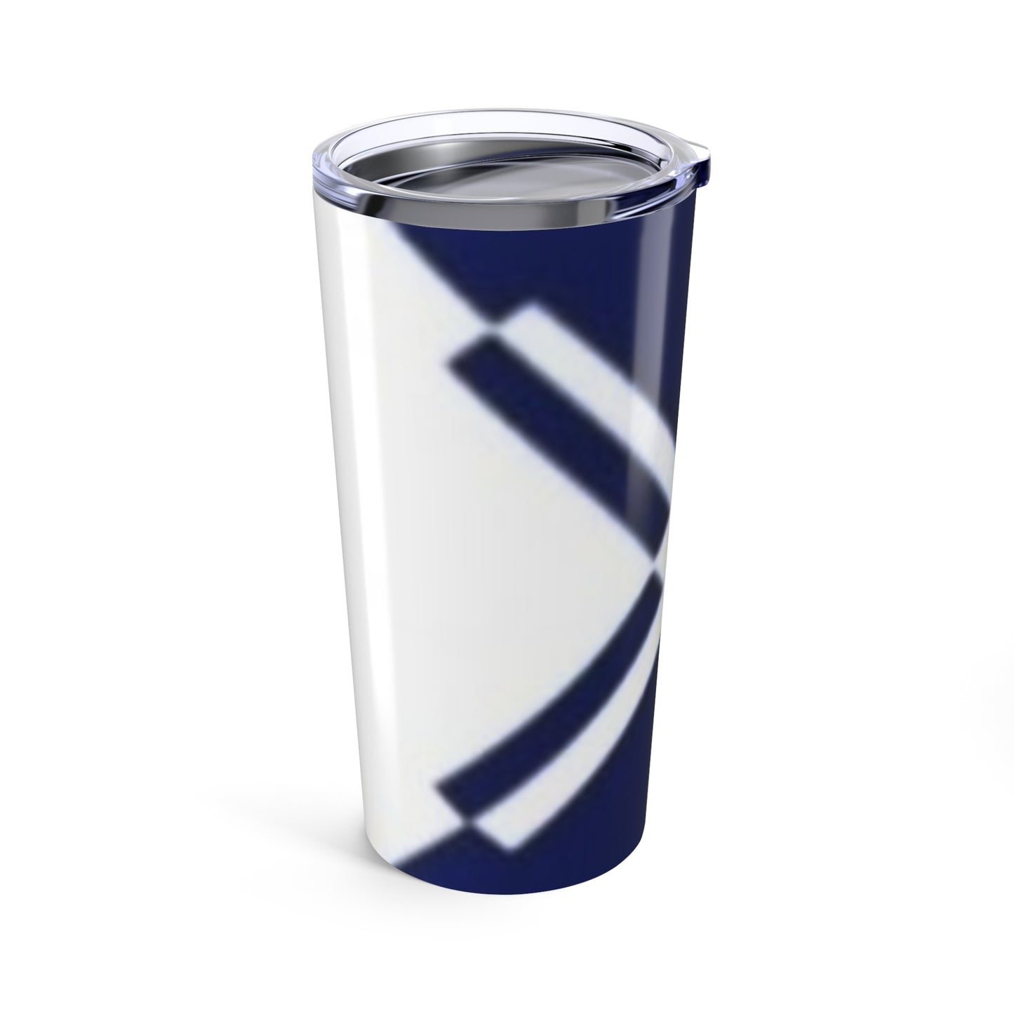 Navy Geometric Design Tumbler 20oz | Stylish Travel Mug | Perfect Gift for Home, Office, School, Holidays, Celebrations