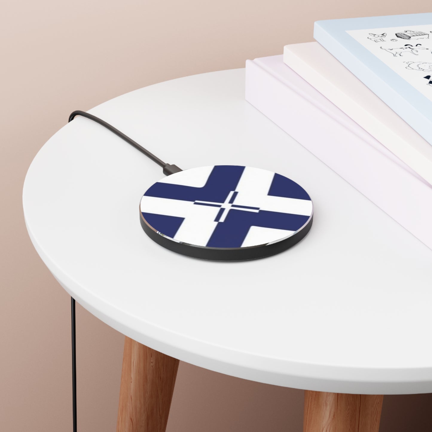 Stylish Fast Wireless Charger, Modern Desk Accessory, Tech Gift, Minimalist Decor, Sleek Charging Pad