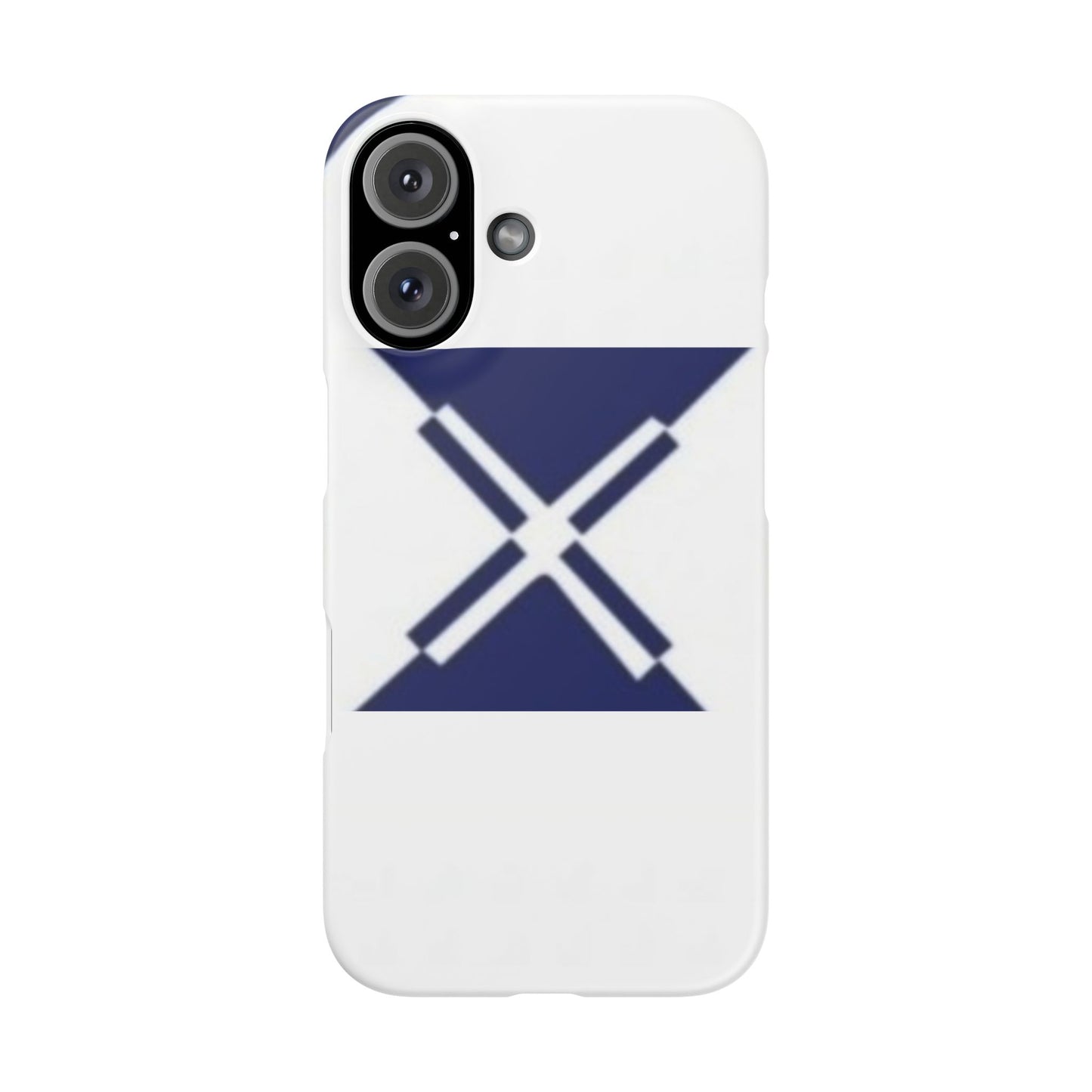 Navy Geometric Snap Case - Stylish Phone Cover, Modern Design, Personalized Gift, Trendy Accessories, Protection for Your Phone