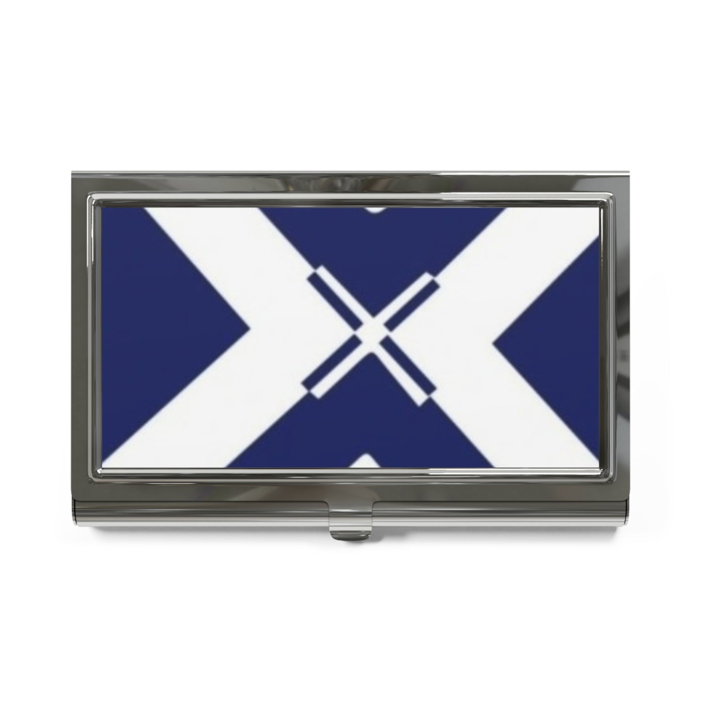 Scottish Flag Business Card Holder, Corporate Gift, Office Accessory, Executive Present, Unique Desk Decor