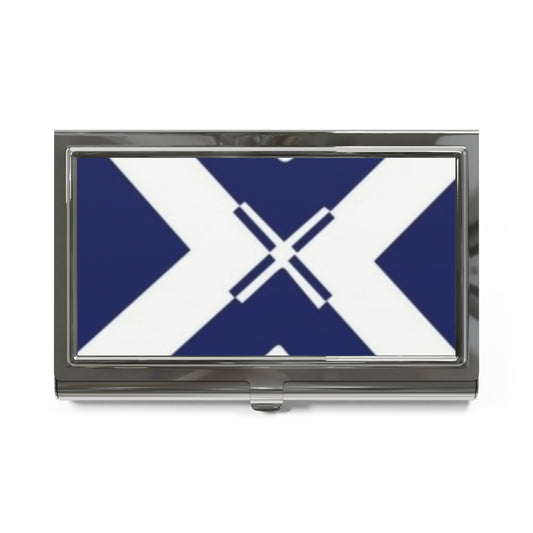 Scottish Flag Business Card Holder, Corporate Gift, Office Accessory, Executive Present, Unique Desk Decor