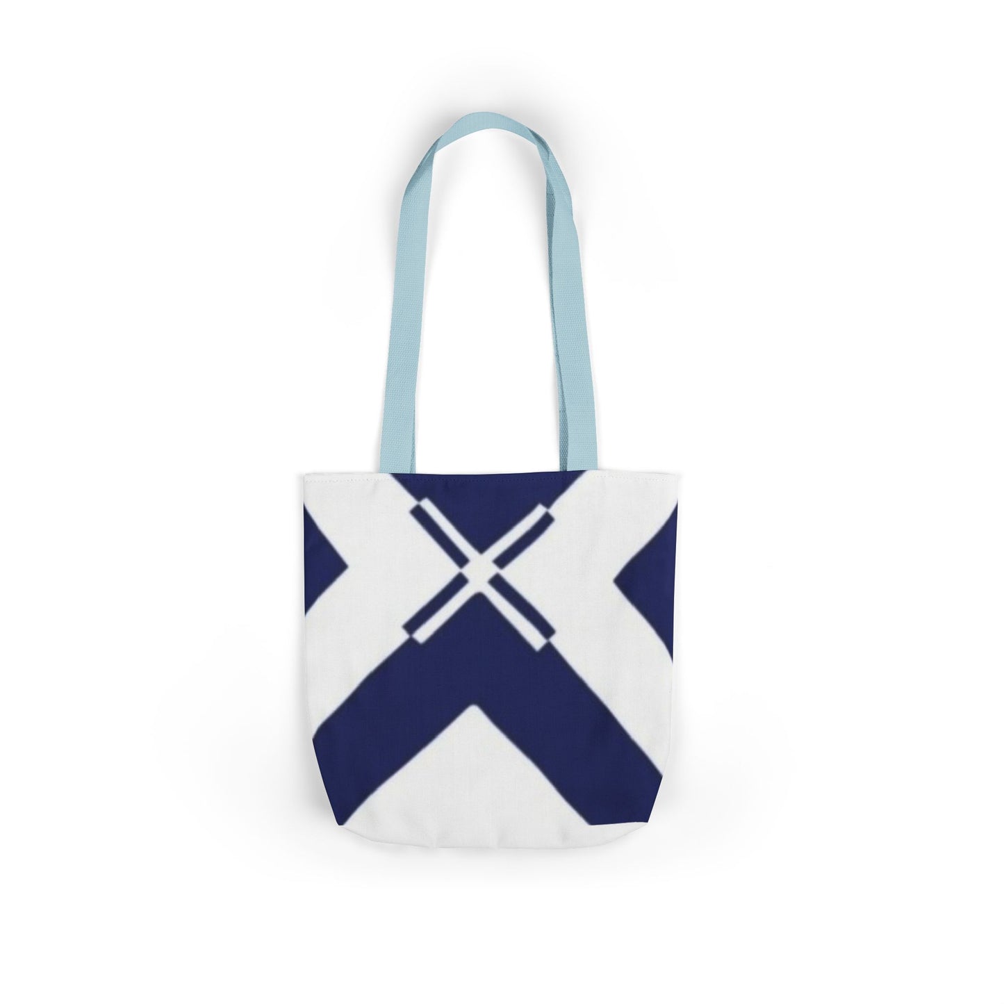 Nautical Canvas Tote Bag, Stylish Beach Bag, Eco-Friendly Shopping Tote, Casual Tote, Travel Tote with 5-Color Straps