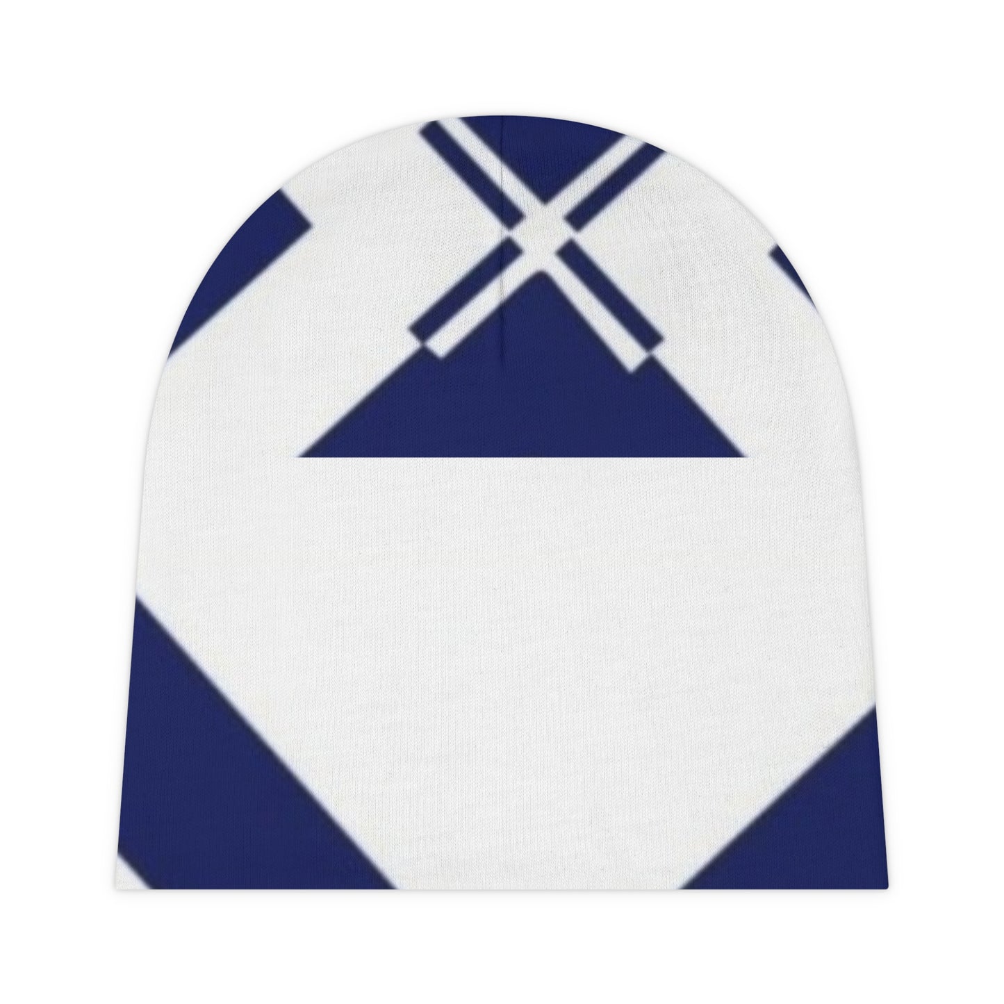 Navy Geometric Baby Beanie, Newborn Hat, Baby Shower Gift, Infant Accessories, Modern Baby Gift, AOP Design Hat