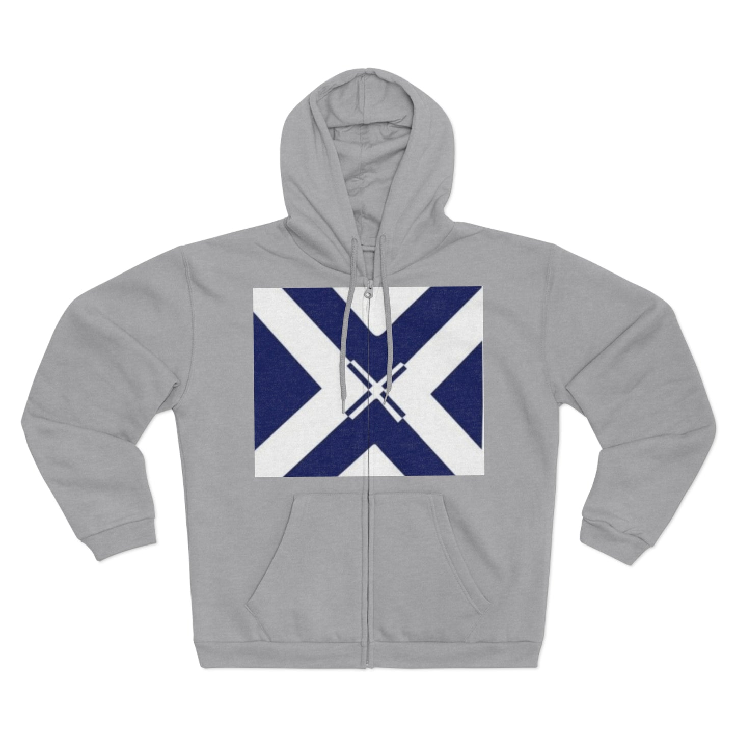 Stylish Unisex Hooded Zip Sweatshirt with Scottish Flag Design, Casual Wear, Perfect for Scotland Lovers, Holiday Gift, Cozy Layer