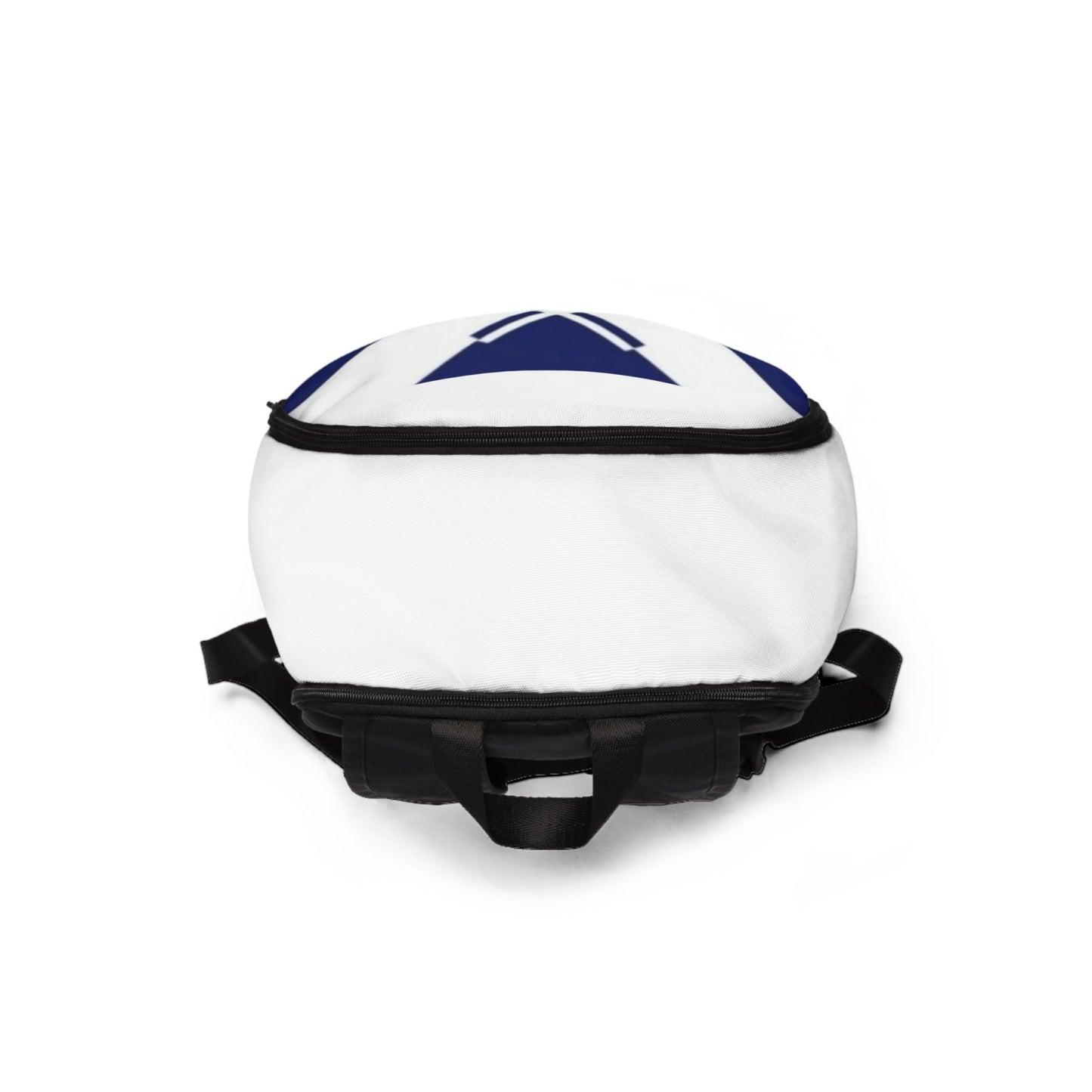 Geometric Navy Cross Canvas Backpack