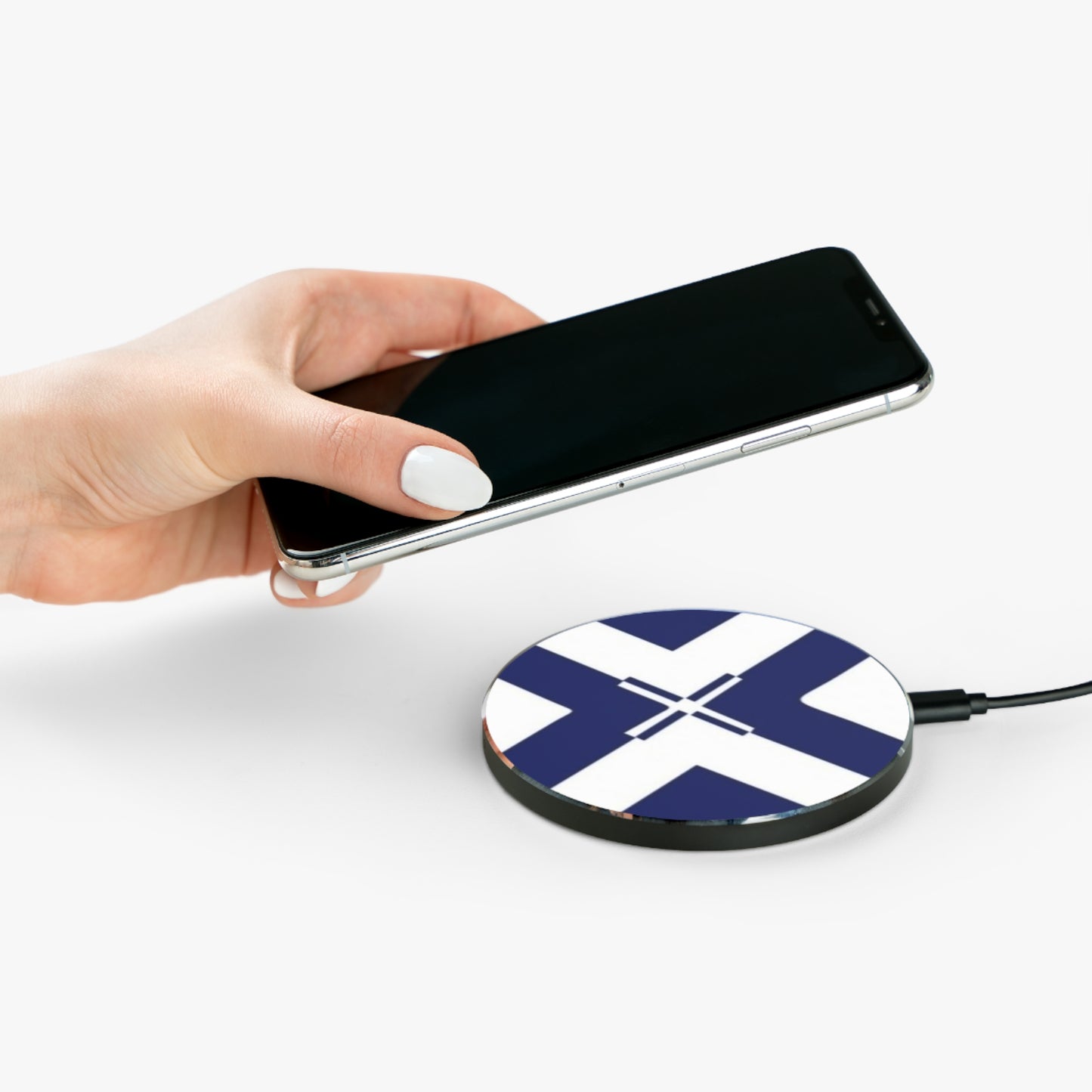 Stylish Fast Wireless Charger, Modern Desk Accessory, Tech Gift, Minimalist Decor, Sleek Charging Pad
