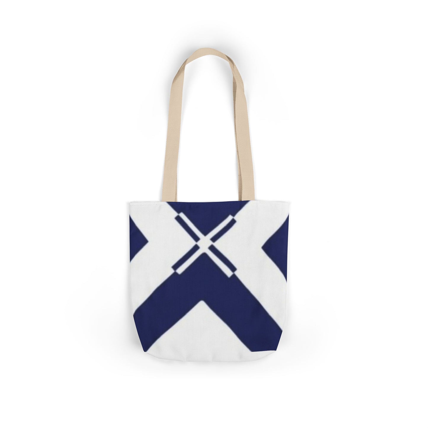 Nautical Canvas Tote Bag, Stylish Beach Bag, Eco-Friendly Shopping Tote, Casual Tote, Travel Tote with 5-Color Straps