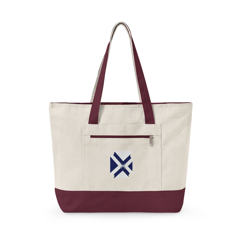 XT7 Zippered Canvas Tote — Durable Everyday Shoulder Bag