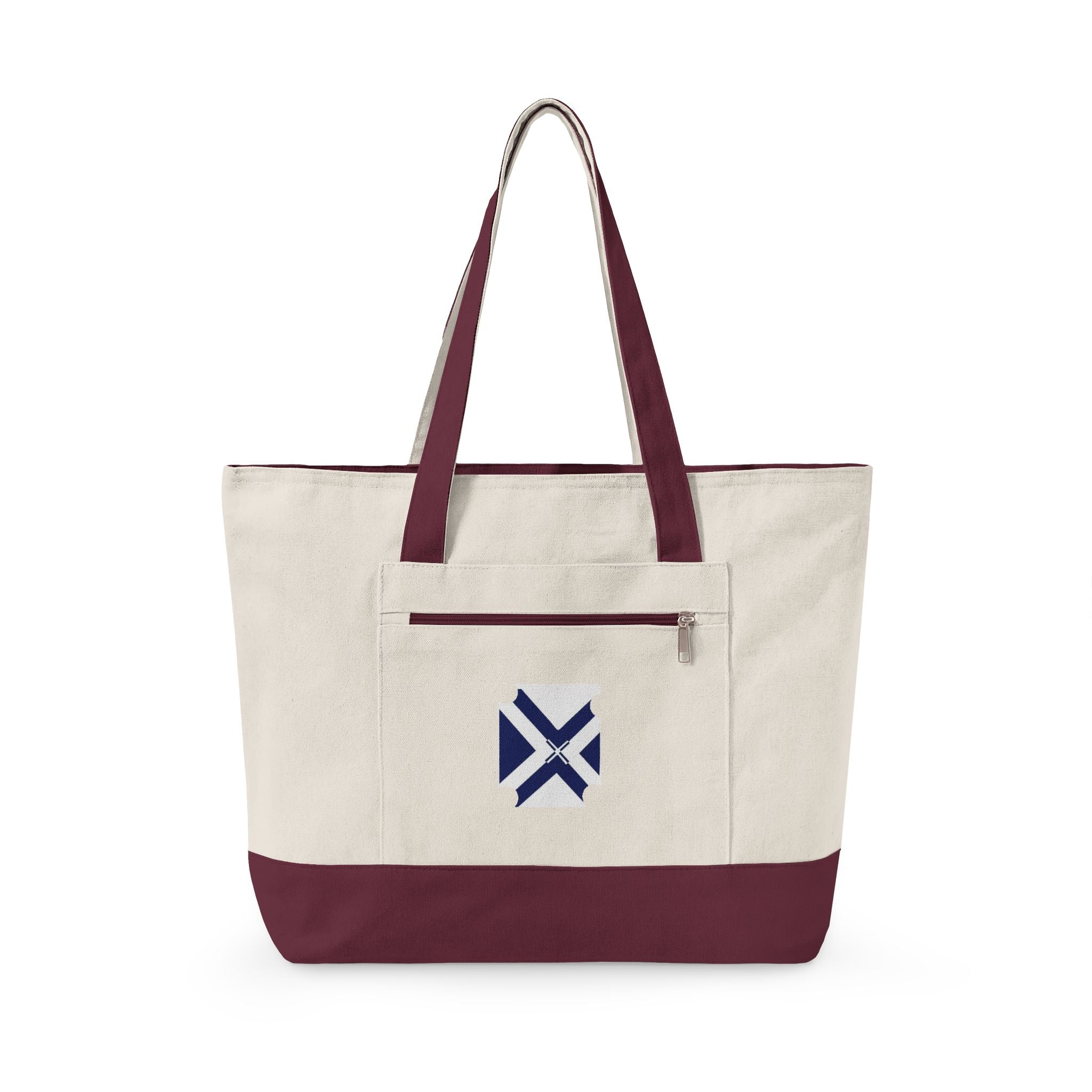XT7 Zippered Canvas Tote — Durable Everyday Shoulder Bag
