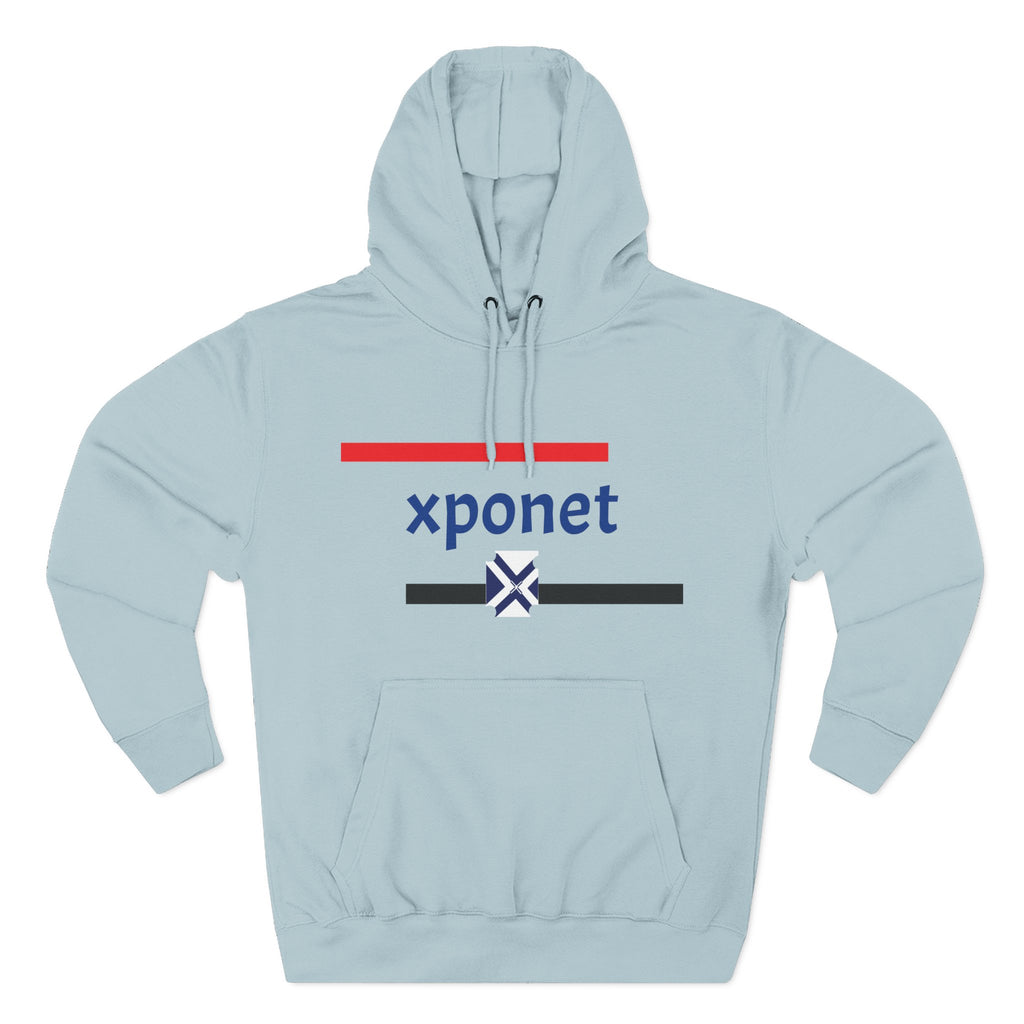 Three-Panel Fleece Hoodie