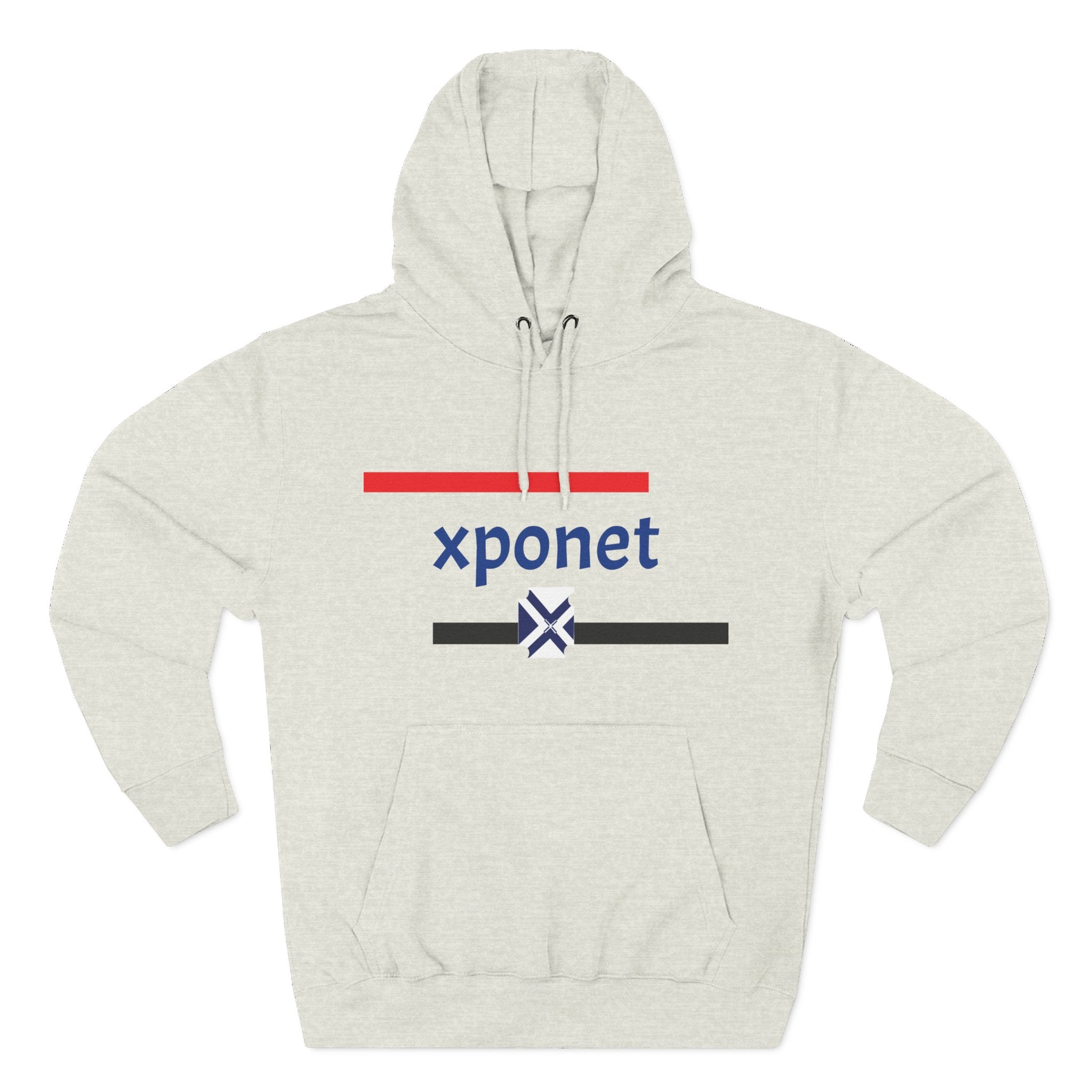 Three-Panel Fleece Hoodie