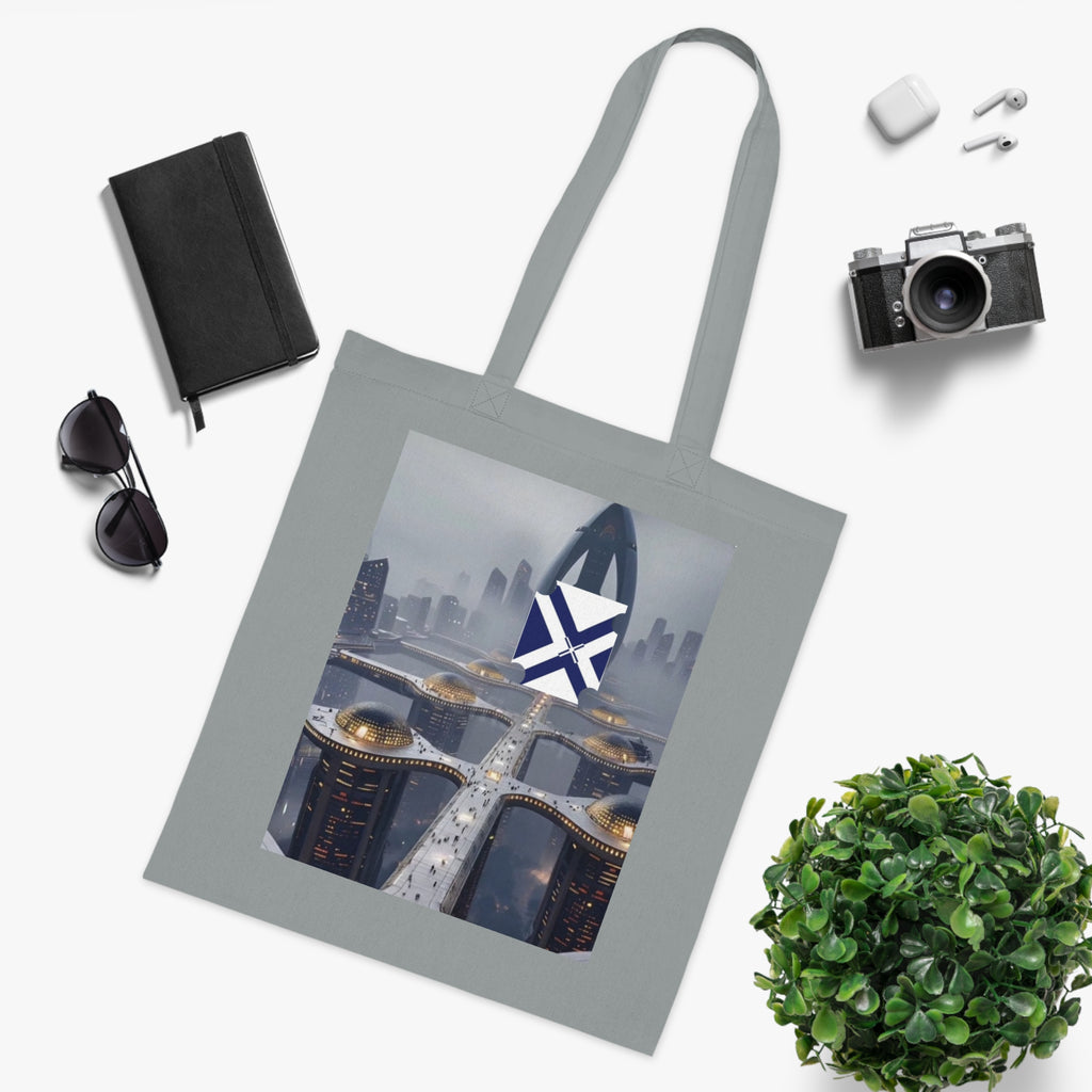 Xt Cotton Tote — Minimal Monogram Canvas Carryall