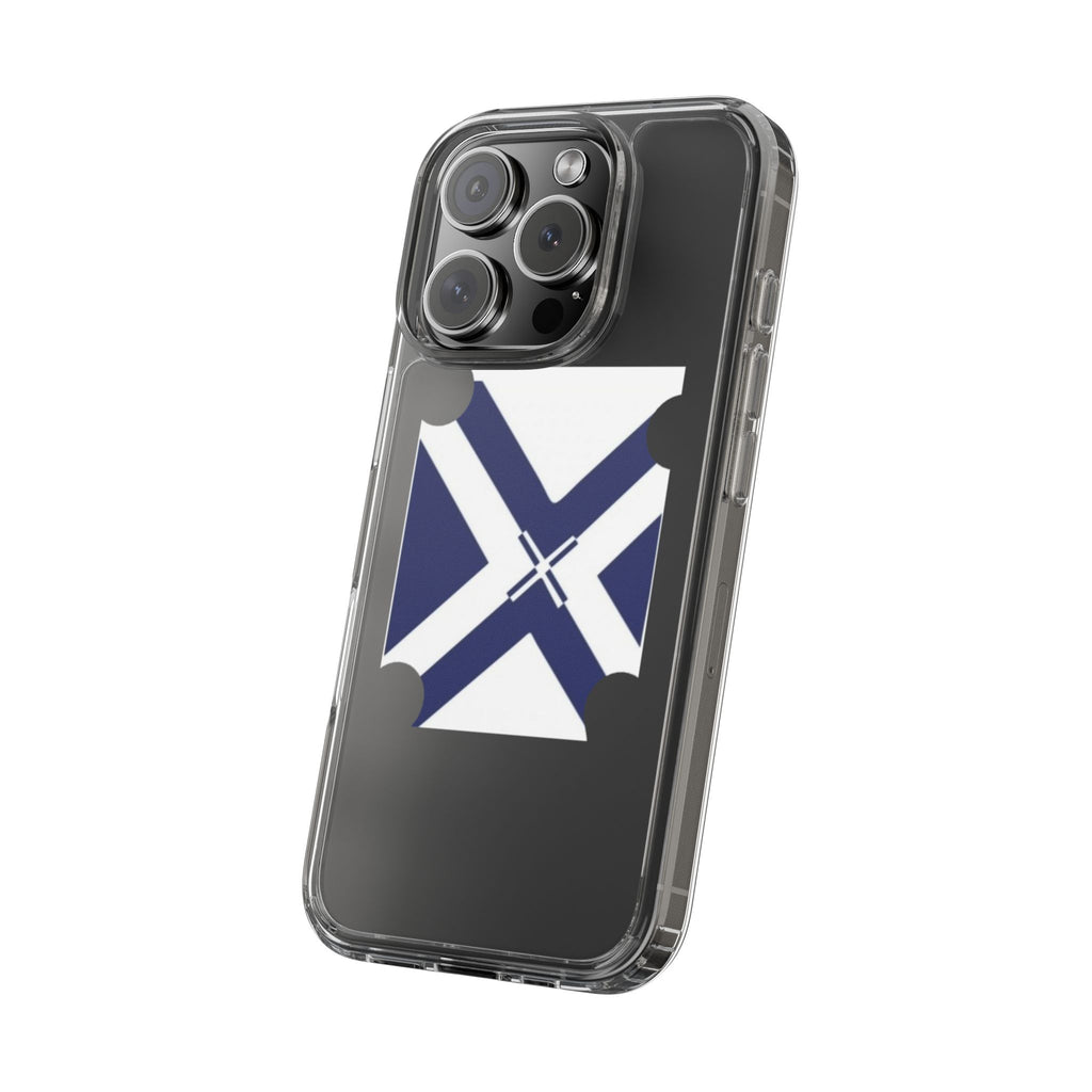xT7 Saltire Clear Phone Case - Blue White Scottish Flag iPhone Cover