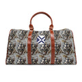 Waterproof Travel Duffle Bag with Nautical Flag Patch — Durable Weekend & Gym Carryall