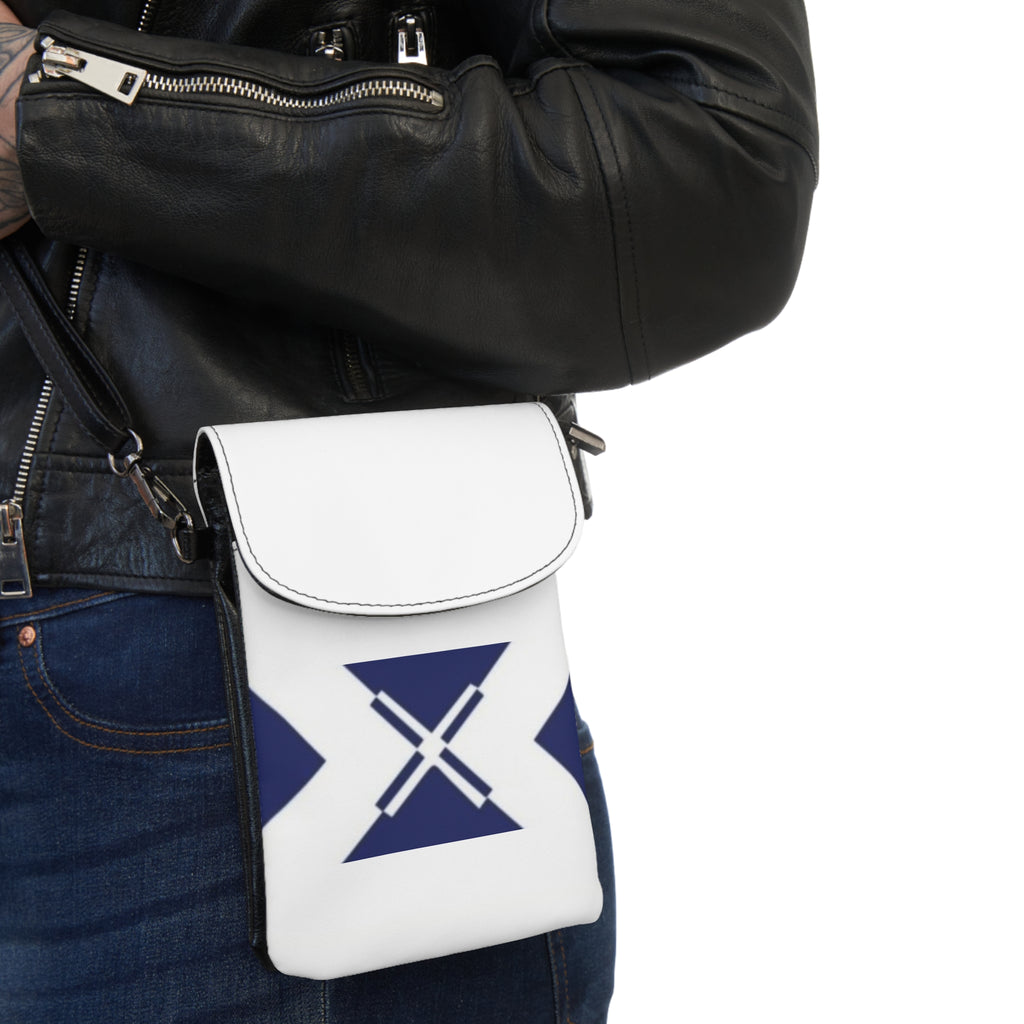 Cross Accent Small Cell Phone Wallet — Slim Crossbody Phone Pouch