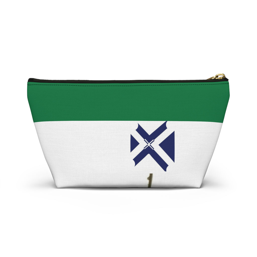 Rose Branch Accessory Pouch — XT7 Floral T‑Bottom Cosmetic Bag