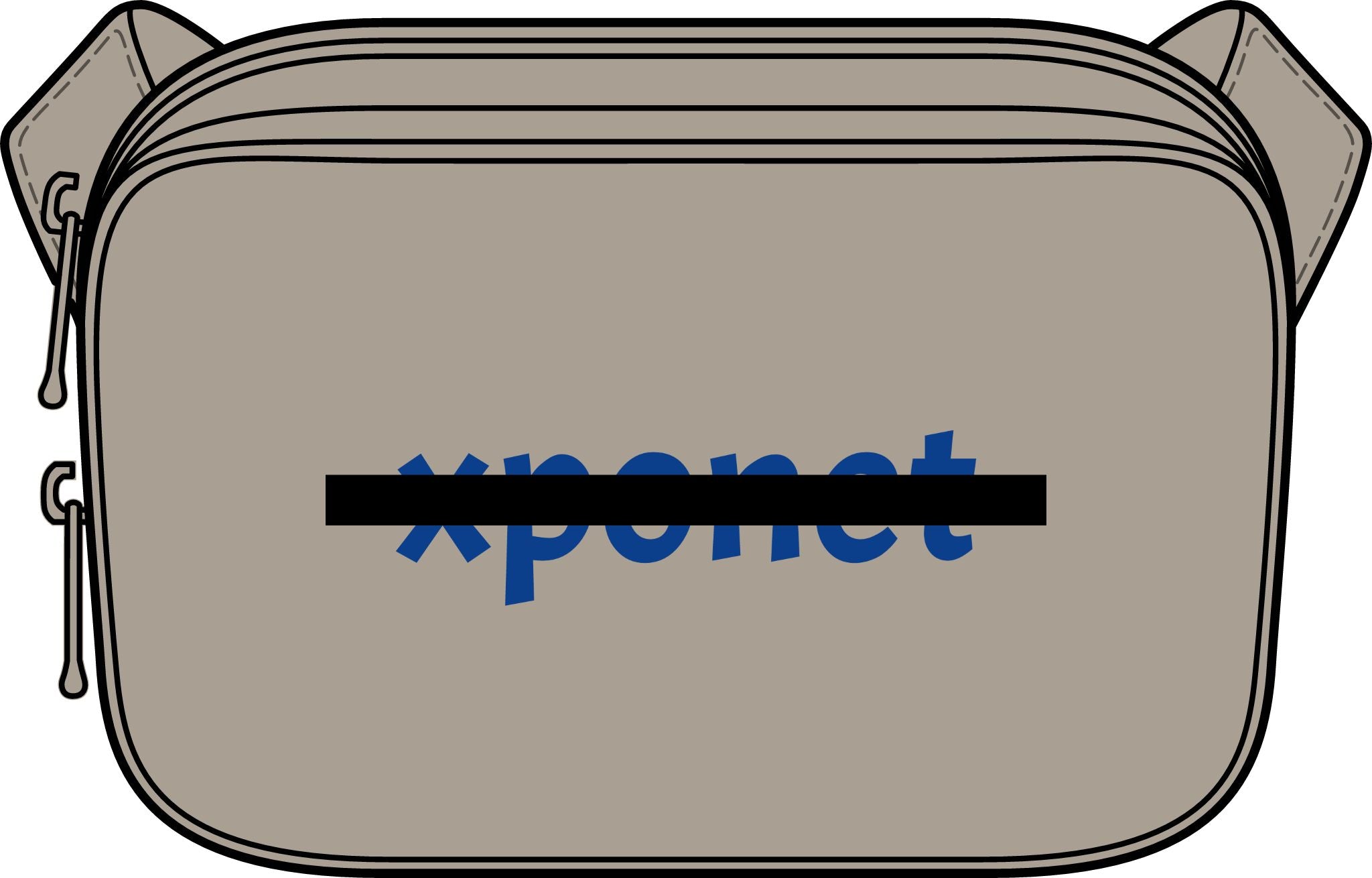 Matte Dual-Compartment Crossbody