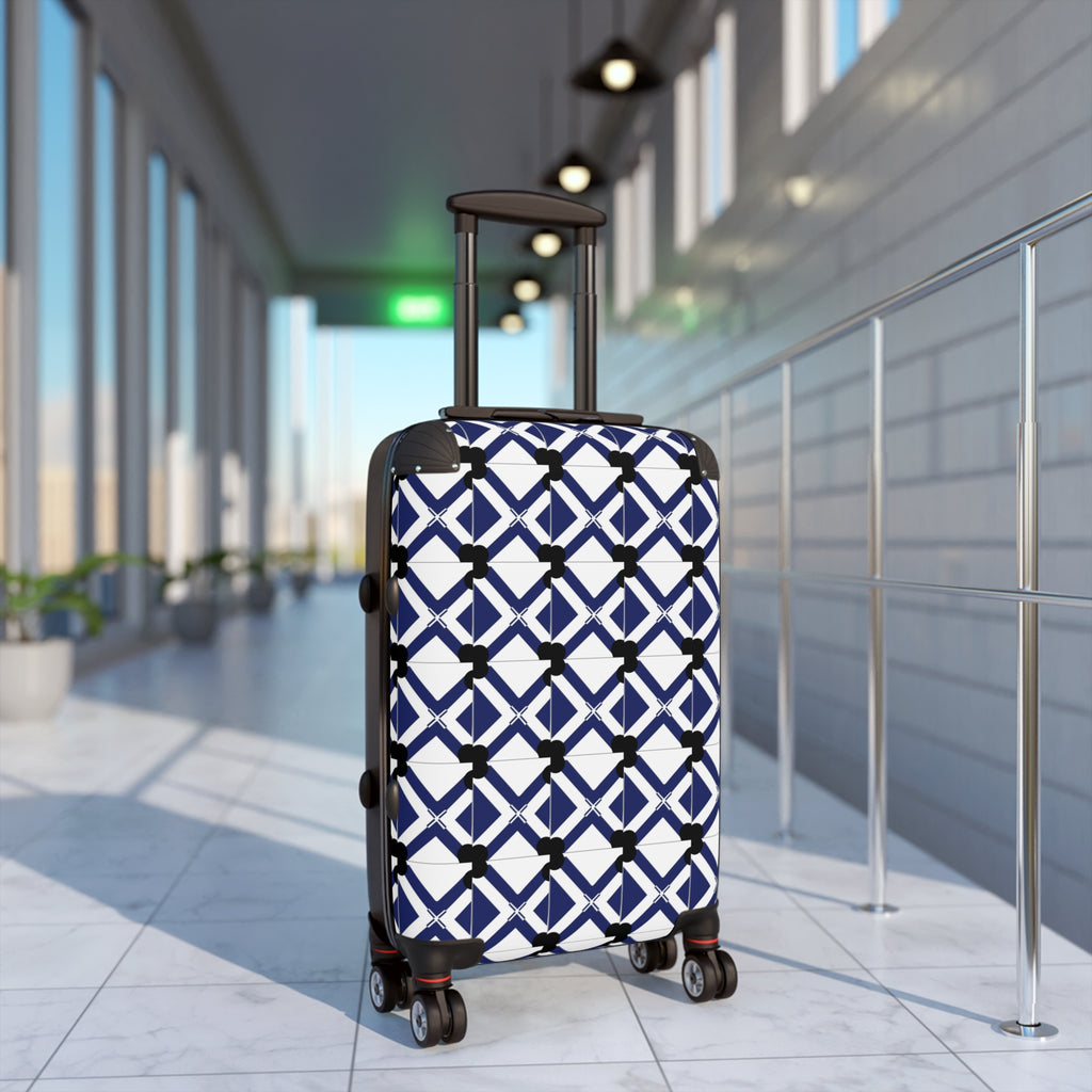 Suitcase Luggage Tag — 'Xt' Monogram Travel ID