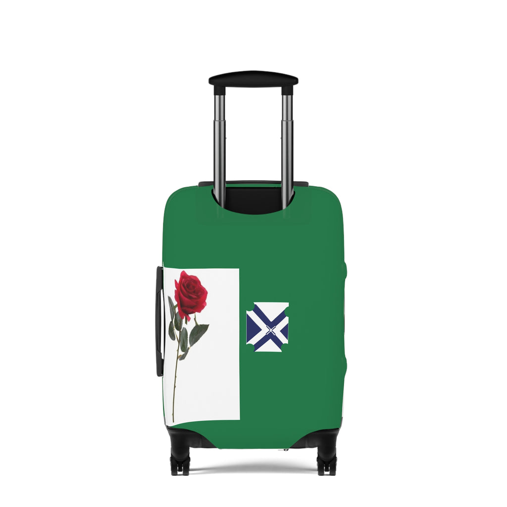Green Rose Luggage Cover — XT7 Floral Travel Protector
