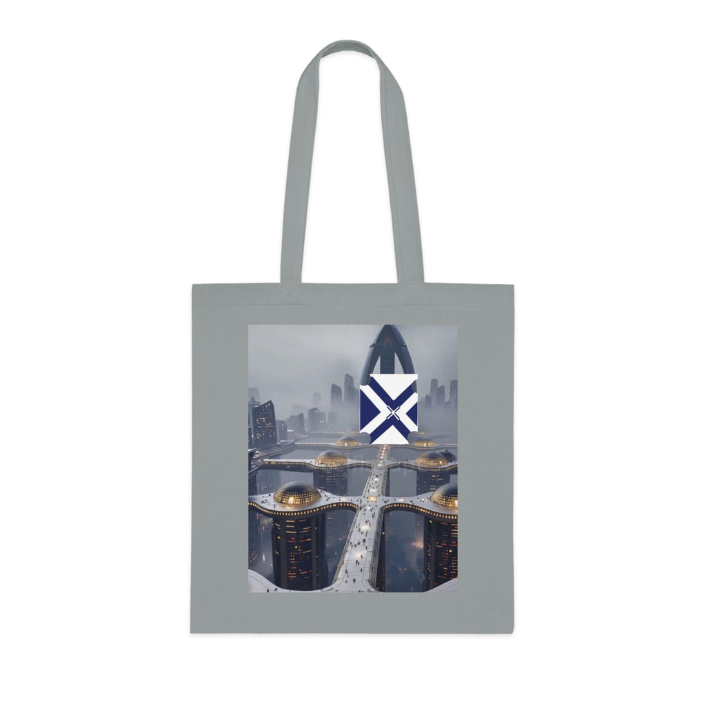 Xt Cotton Tote — Minimal Monogram Canvas Carryall