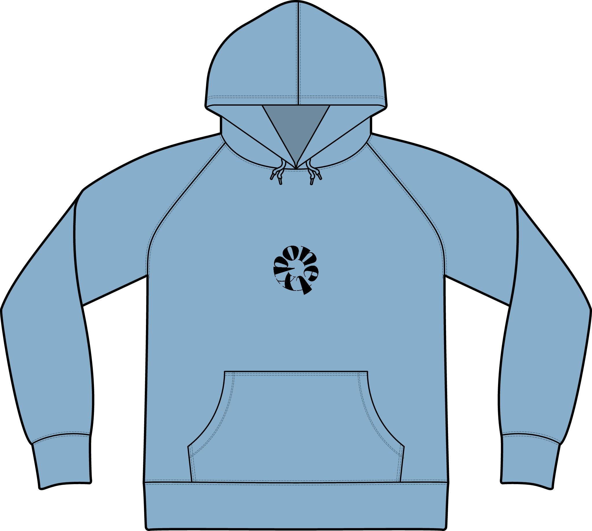 Unisex Icon Lightweight Loopback Terry Hooded Sweatshirt