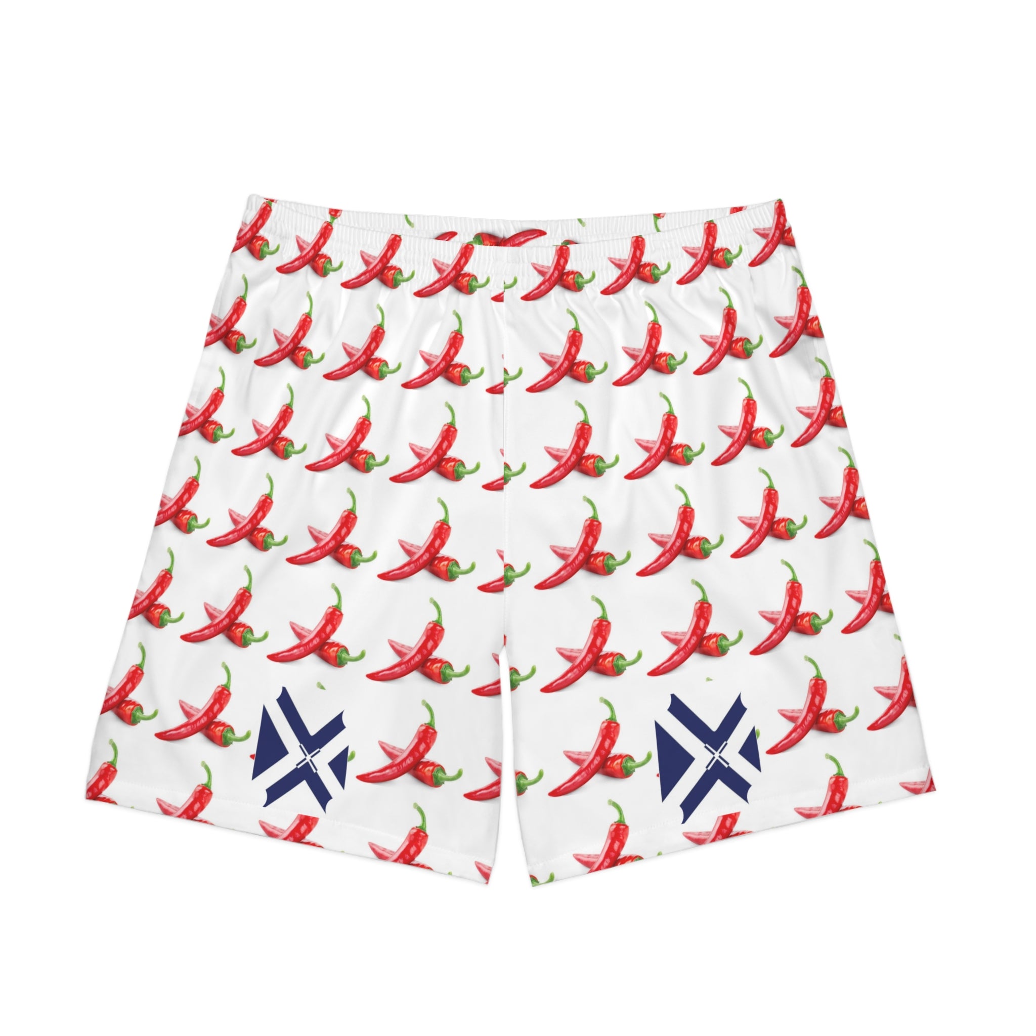 Chili Pepper Print Men's Beach Shorts