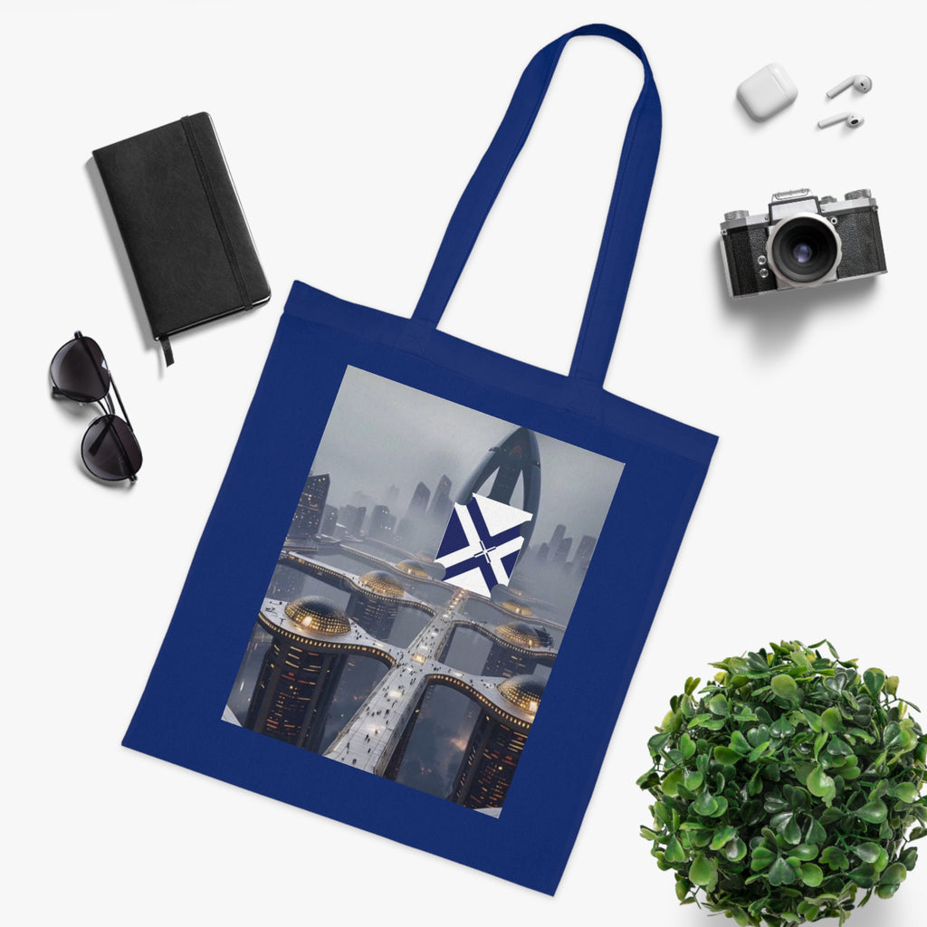 Xt Cotton Tote — Minimal Monogram Canvas Carryall