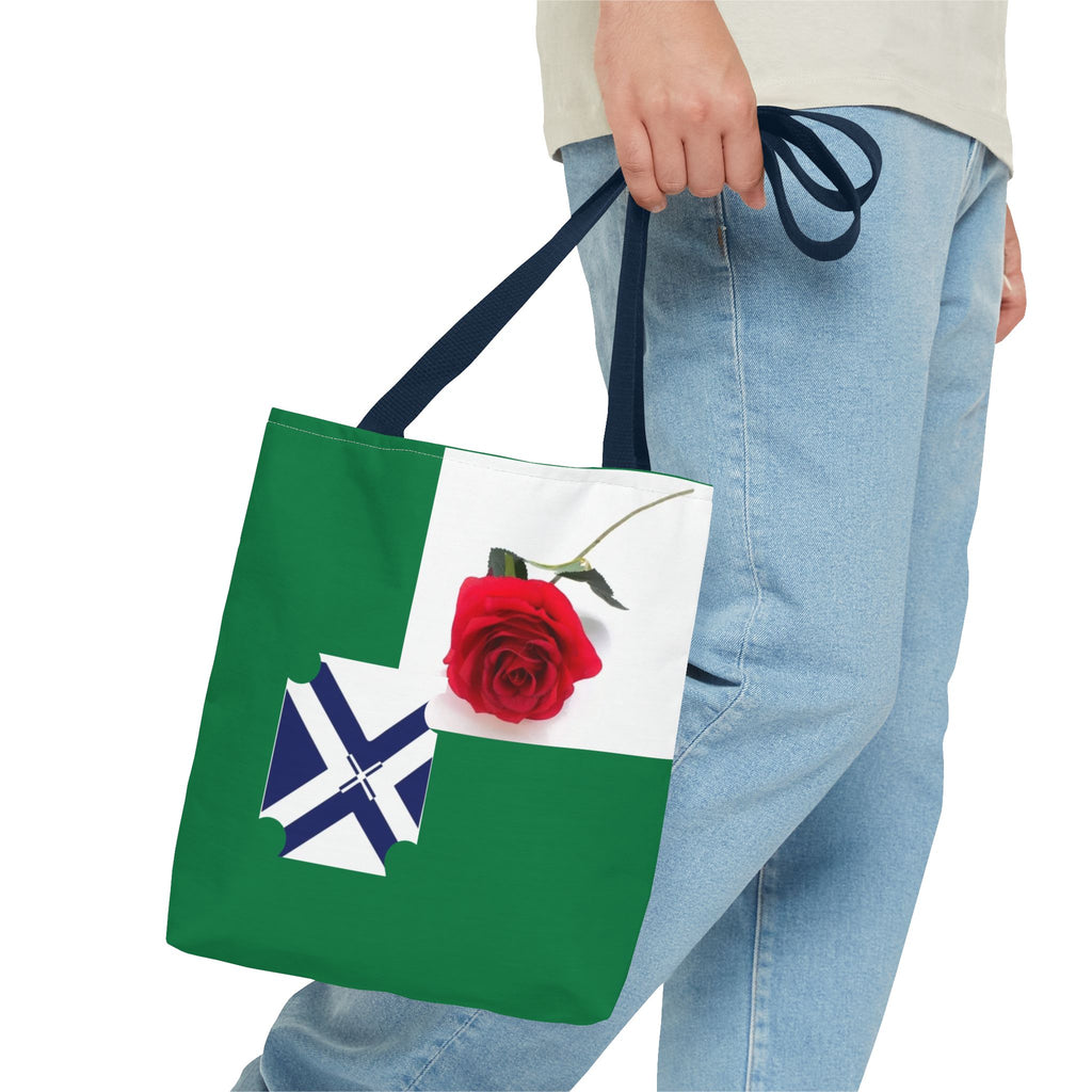 XT Rose Tote Bag — All-Over Print Floral Rose Design