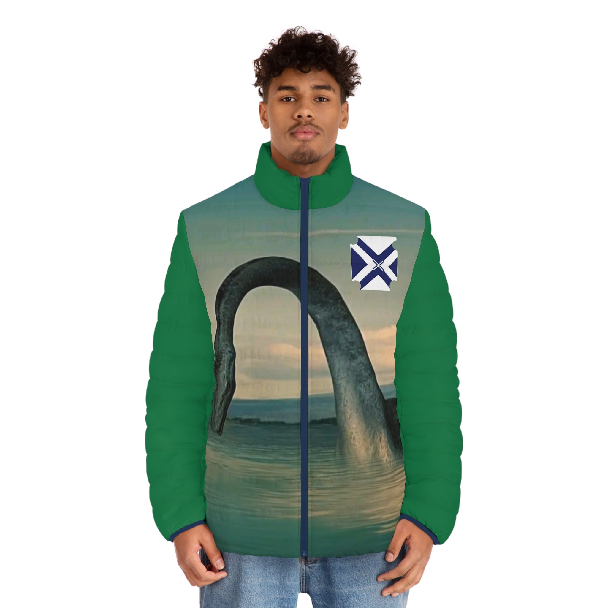 XT Men's Puffer Jacket — All-Over Print Insulated Coat