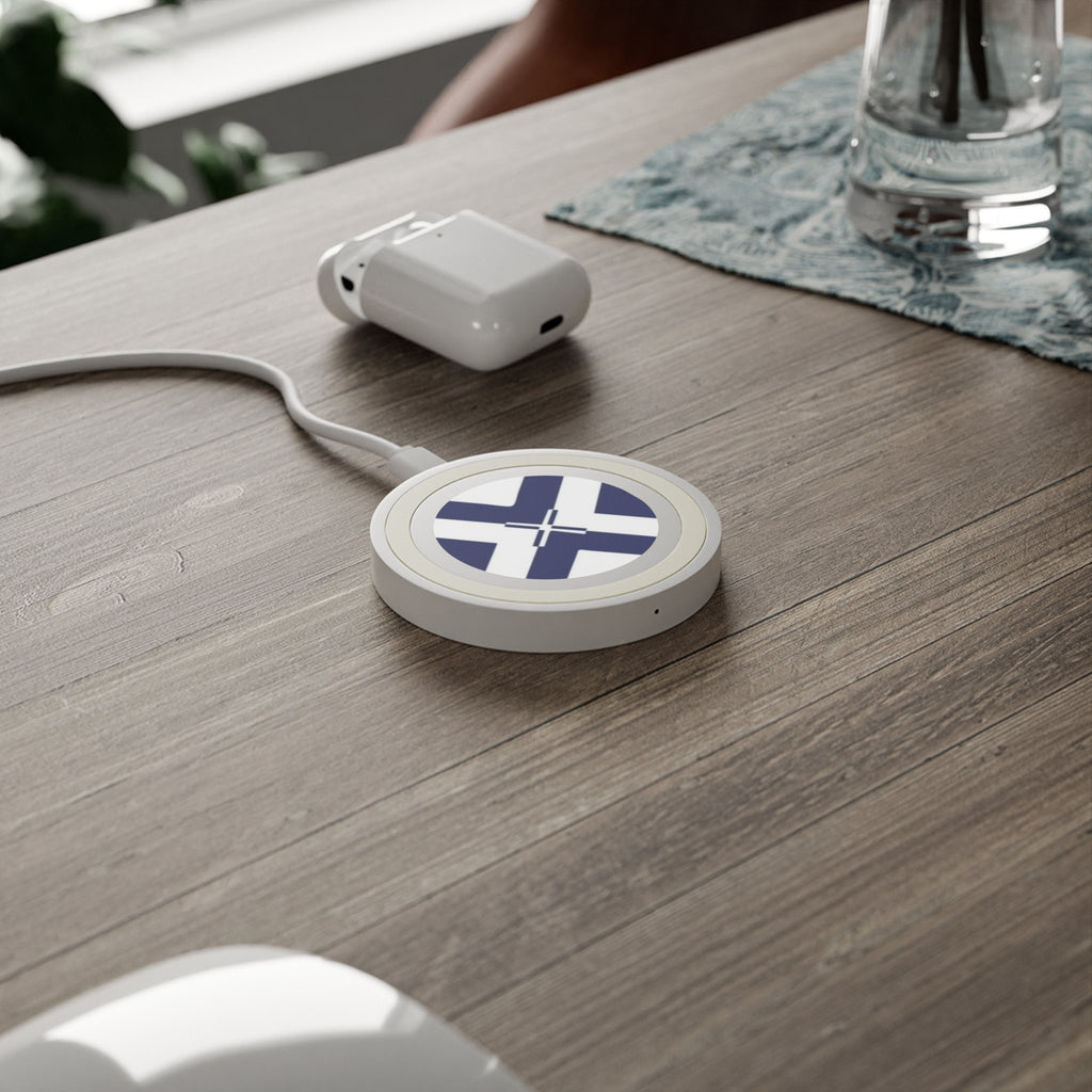 Wireless Charging Pad with Modern Design, Tech Gift, Desk Accessory, Office Decor, Minimalist Charging Station