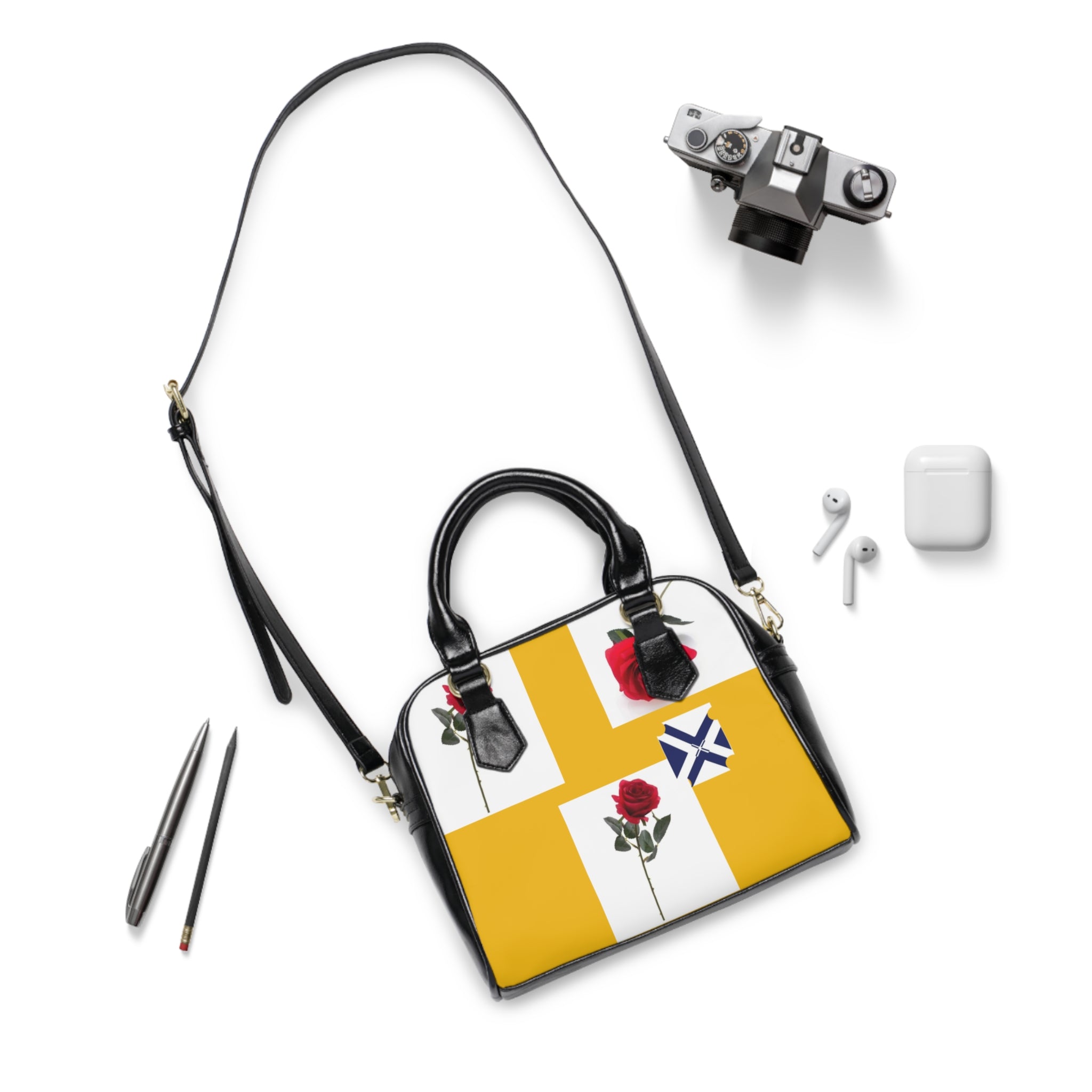 Valentine Rose Shoulder Handbag — 'XT Valentine' Floral Accent