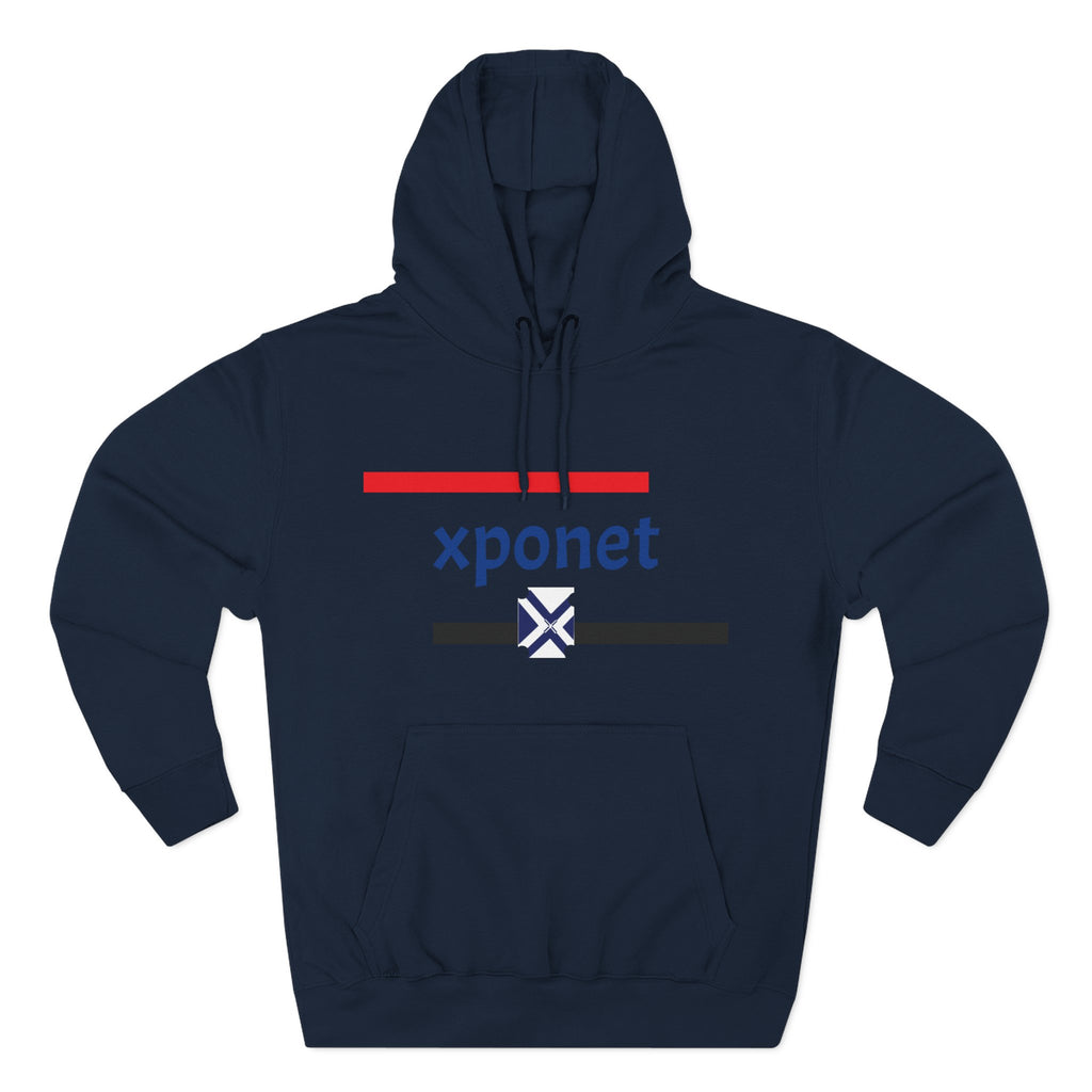 Three-Panel Fleece Hoodie