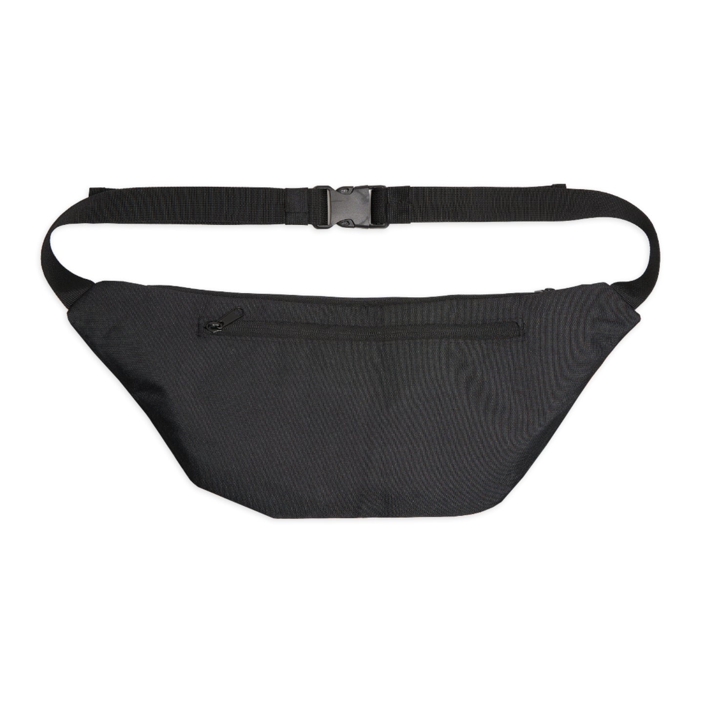 Navy Geometric Cross Pattern Fanny Pack