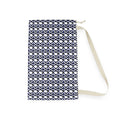 Laundry Bag — Navy Geometric Tile Pattern