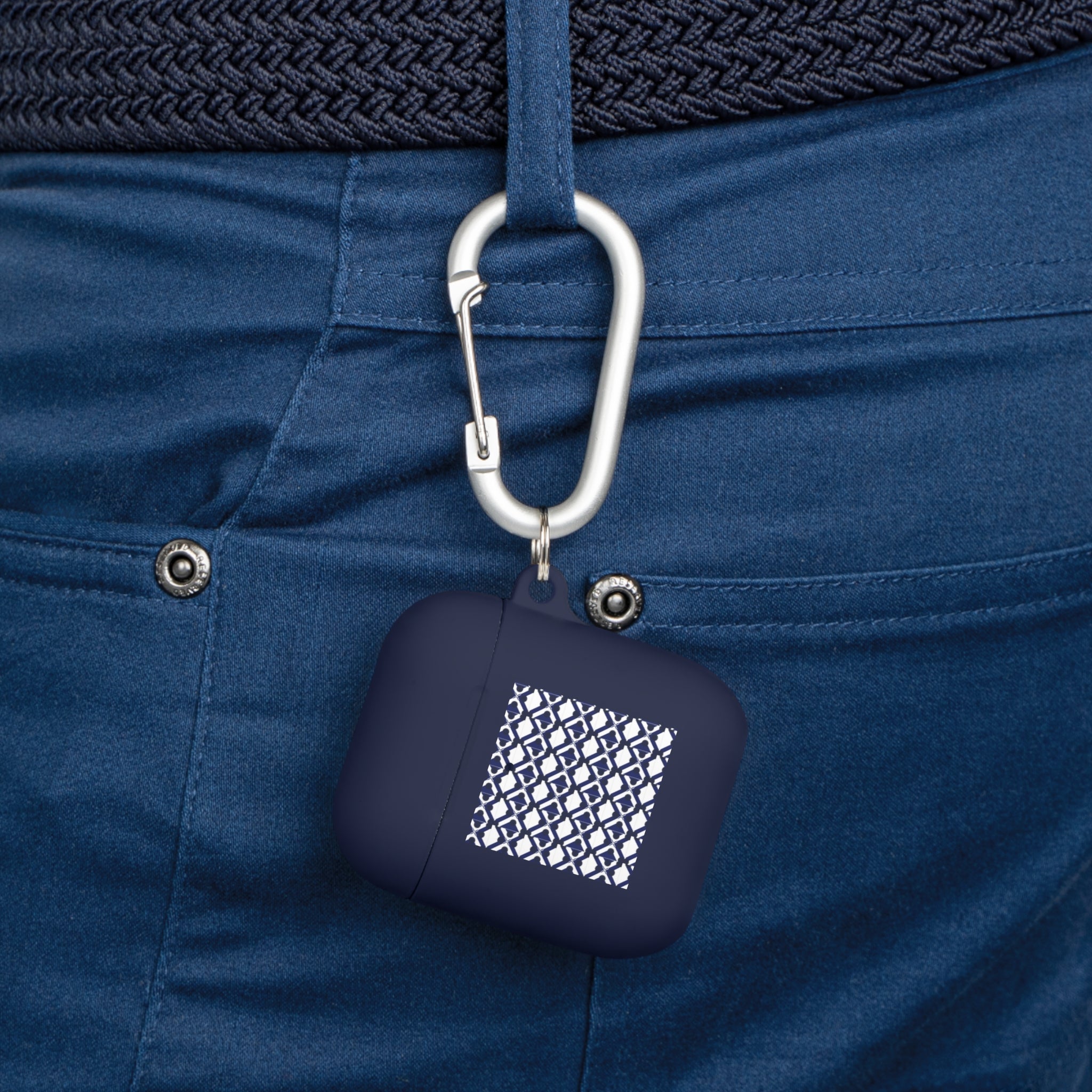 XT9 Blue Tile Pattern AirPods Case