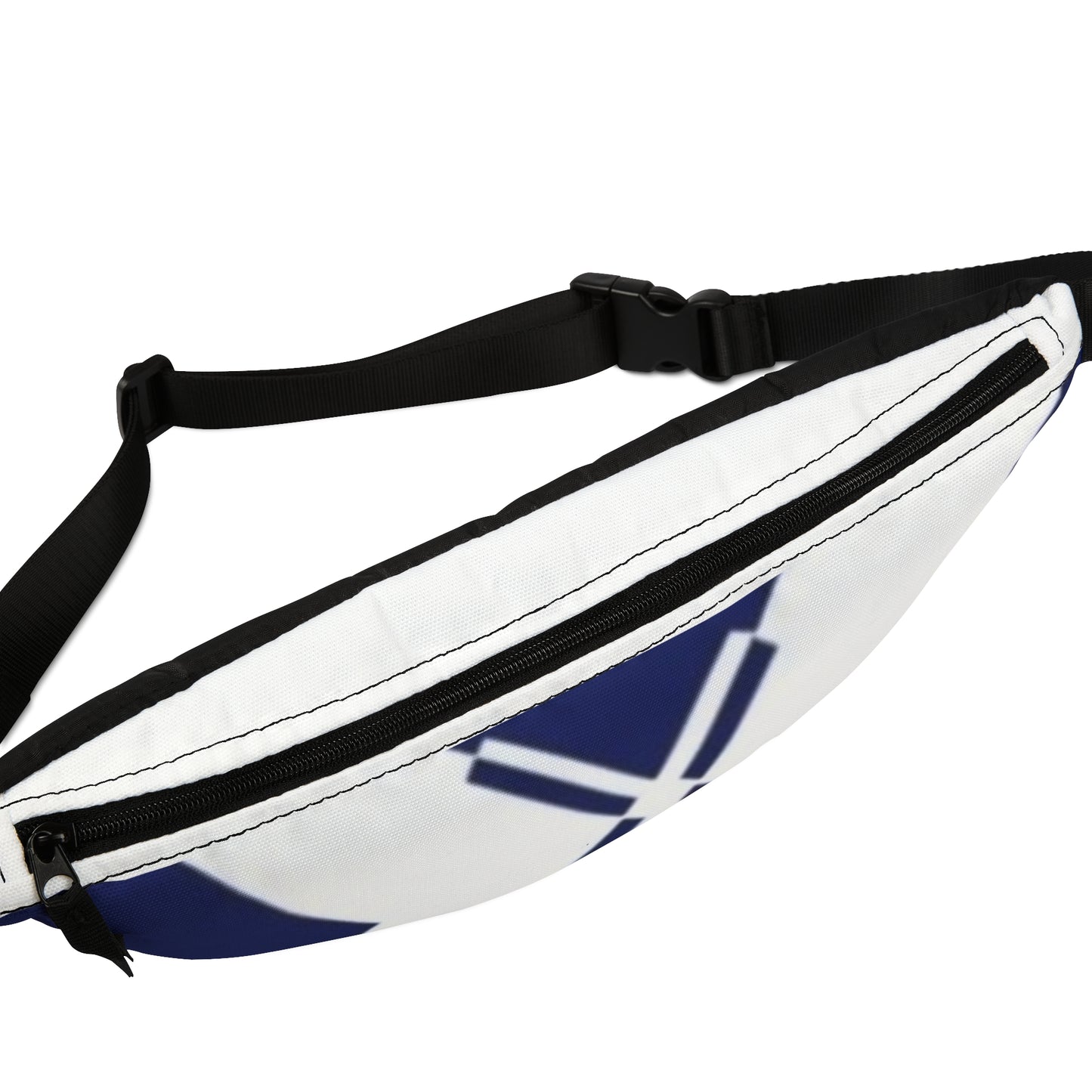 Fanny Pack — Minimal Navy Cross Pattern Waist Bag
