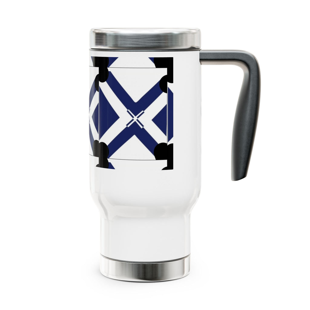 XT8 Stainless Steel Travel Mug – 14oz Insulated Tumbler with Handle