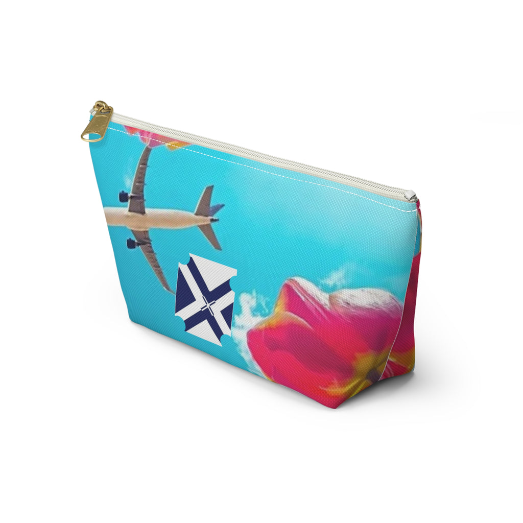 Xt Accessory Pouch — T‑Bottom Zip Pouch for Makeup & Travel