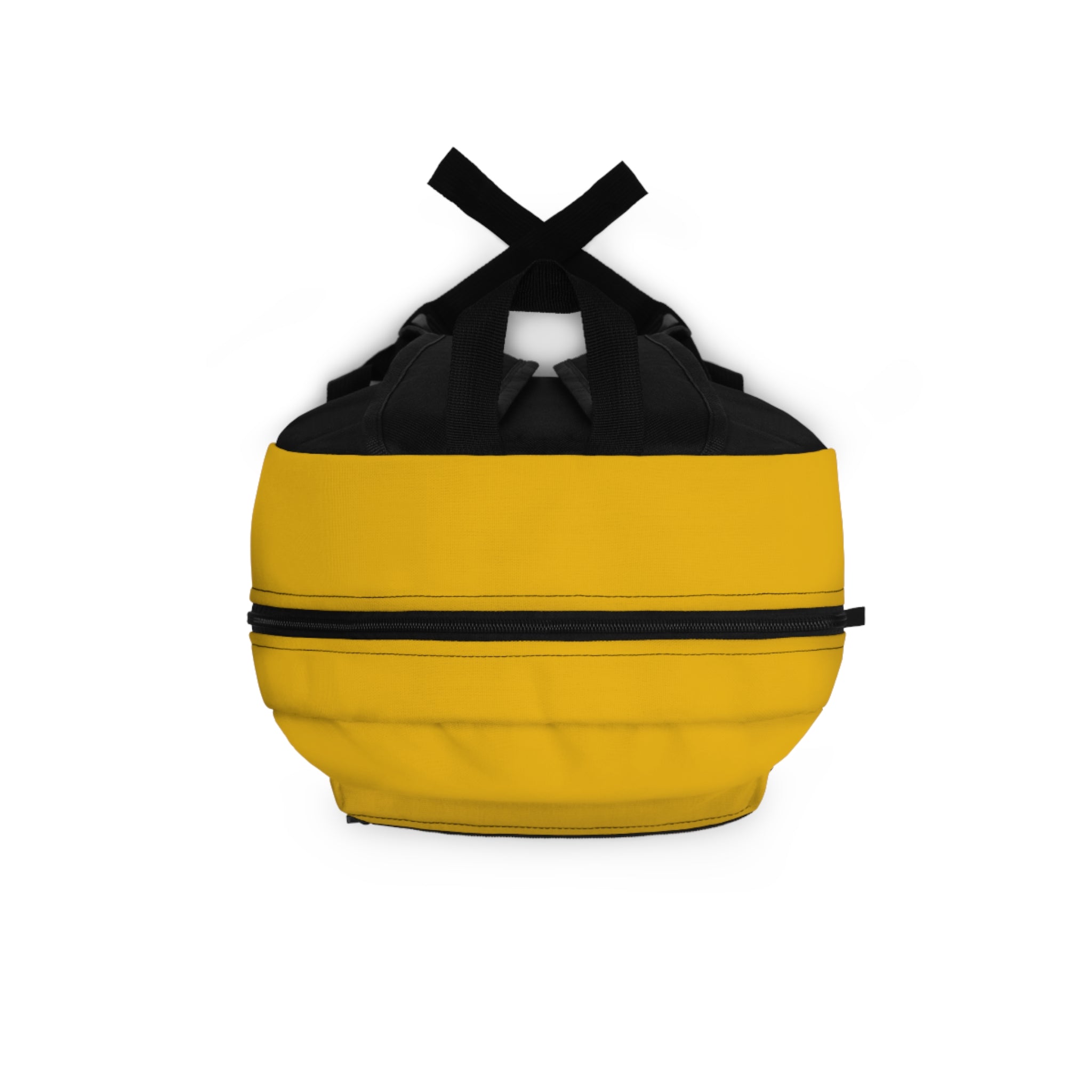 Yellow Backpack with Nautical Flag Patch — Sturdy Daypack for Travel & School